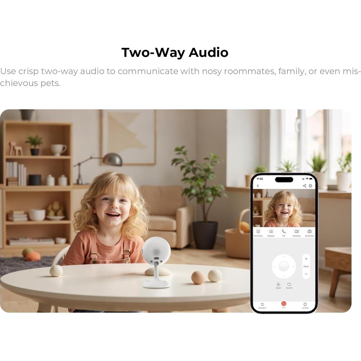 Cámara Interior de Seguridad Xpai H30C 3MP con SD 64GB