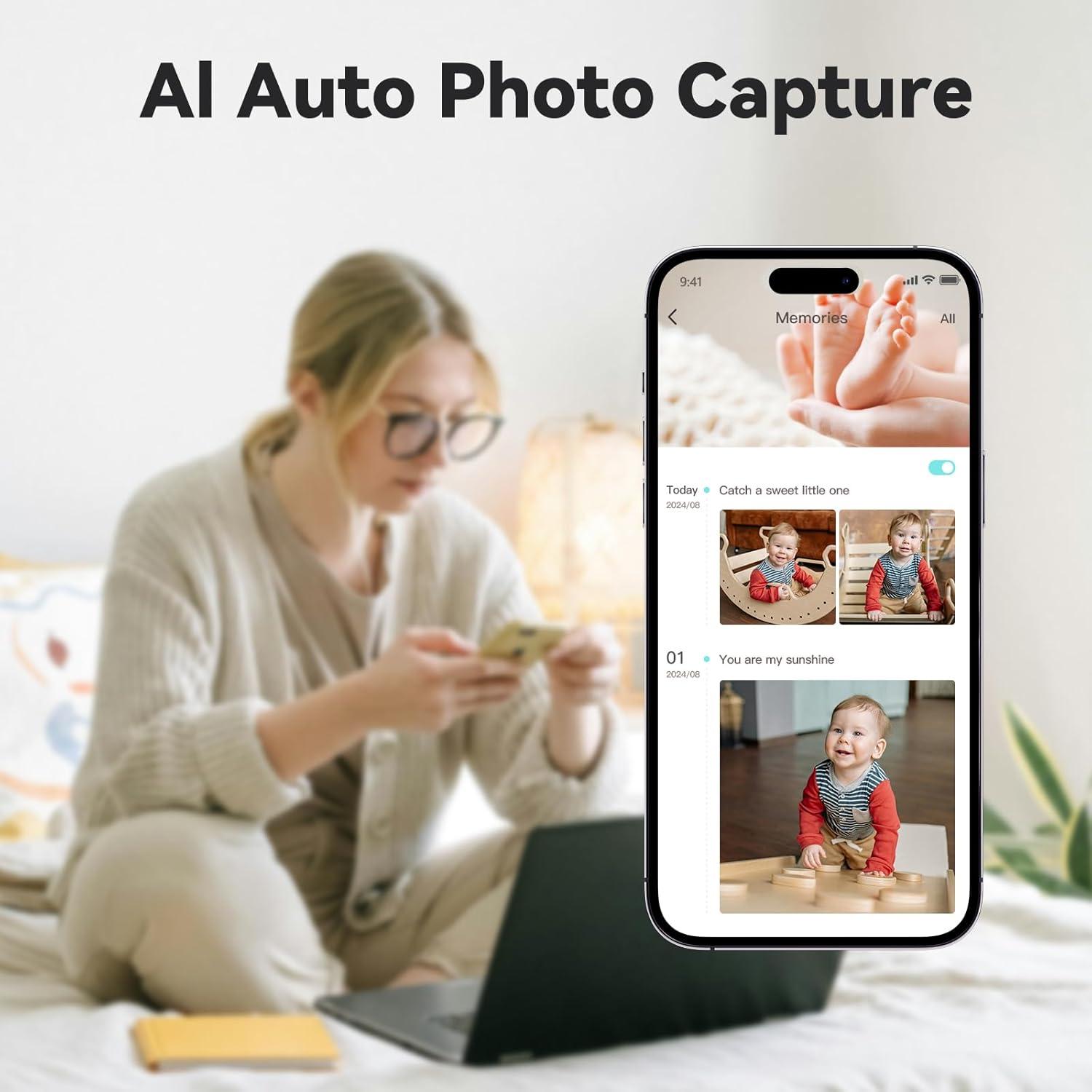 Monitor de Bebés Envilink BMSNVI28, Pantalla 2.8", 1080p