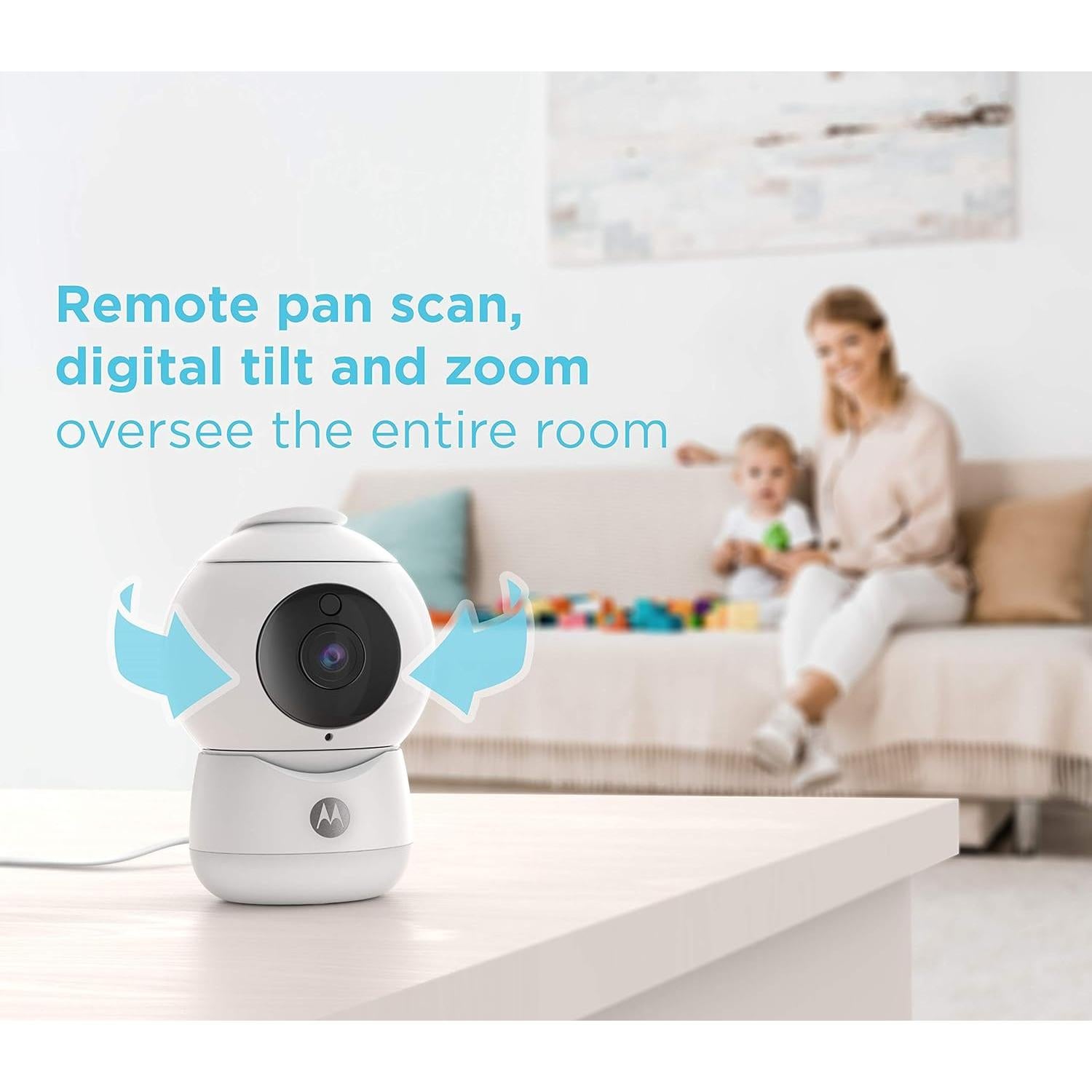Monitor de Bebé Motorola Peekaboo 1080p con 2 Cámaras WiFi