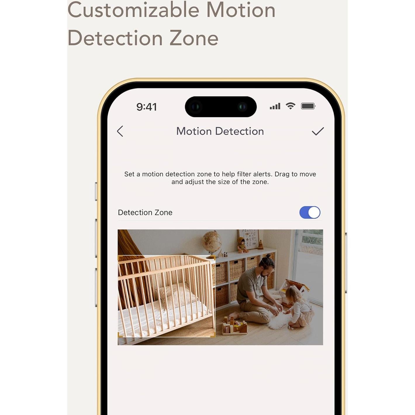 Cámara de Monitoreo para Bebés Nooie 1080P con Audio y Visión Nocturna