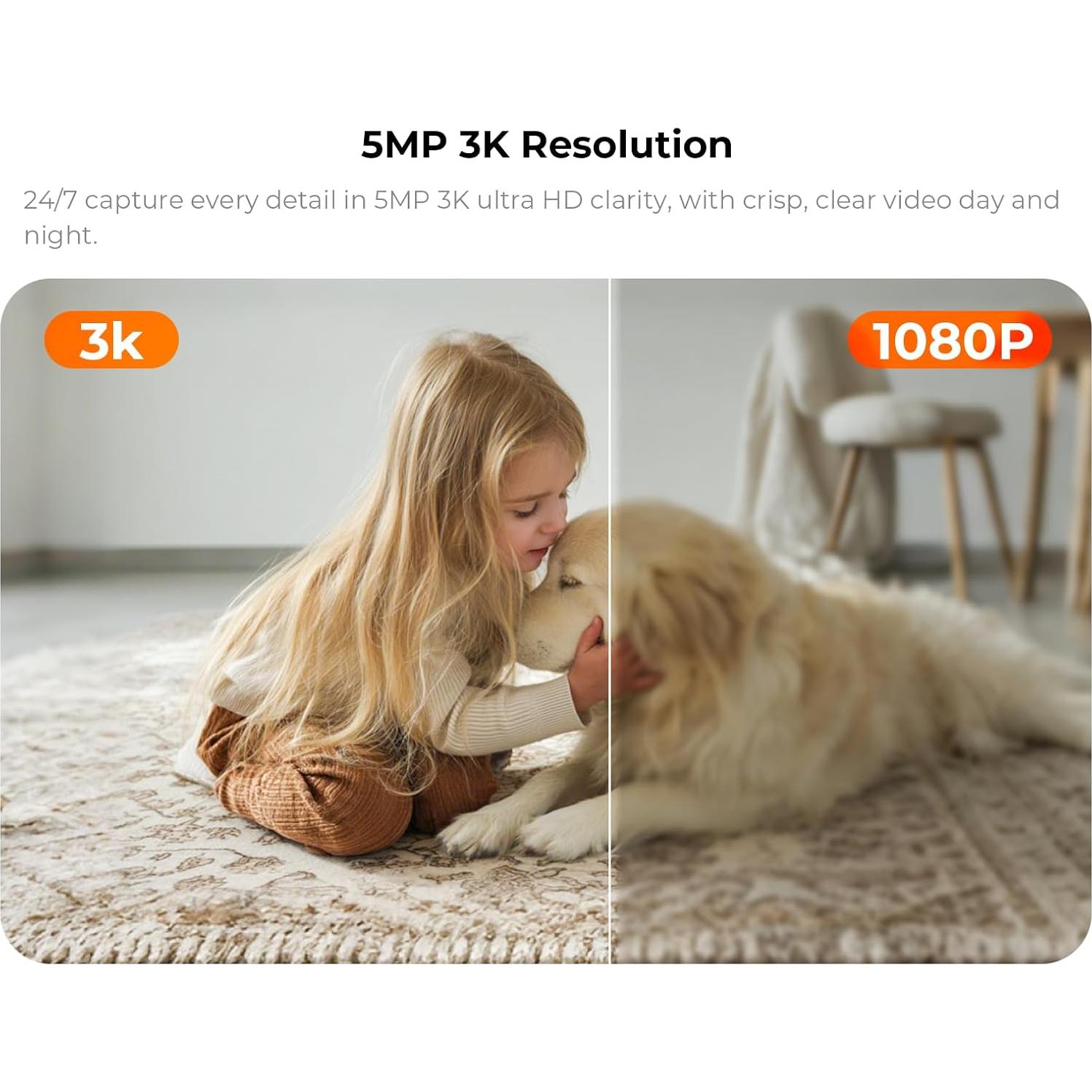 Cámara de Seguridad Interior Inalámbrica 3K xpai con Audio Bidireccional