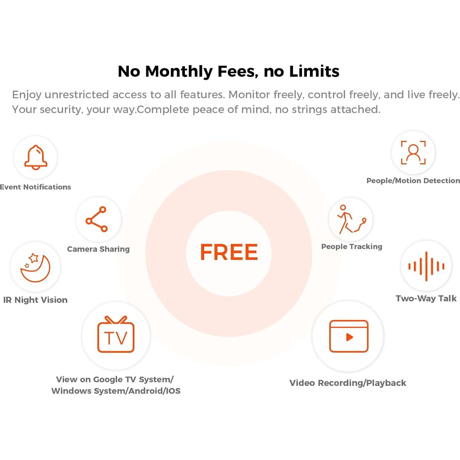 Cámara de Seguridad Interior Inalámbrica 3K xpai con Audio Bidireccional