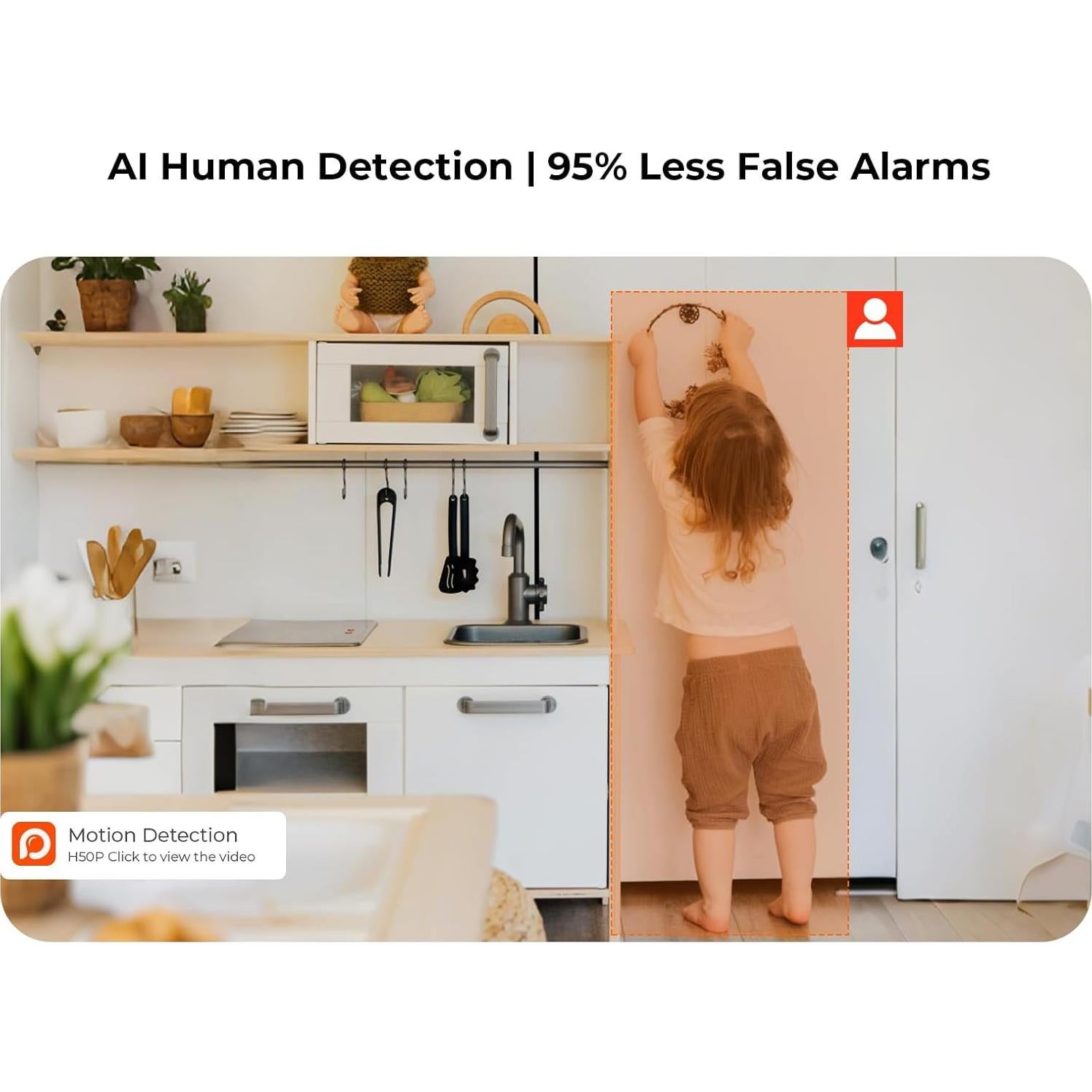 Cámara de Seguridad Interior Inalámbrica 3K xpai con Audio Bidireccional