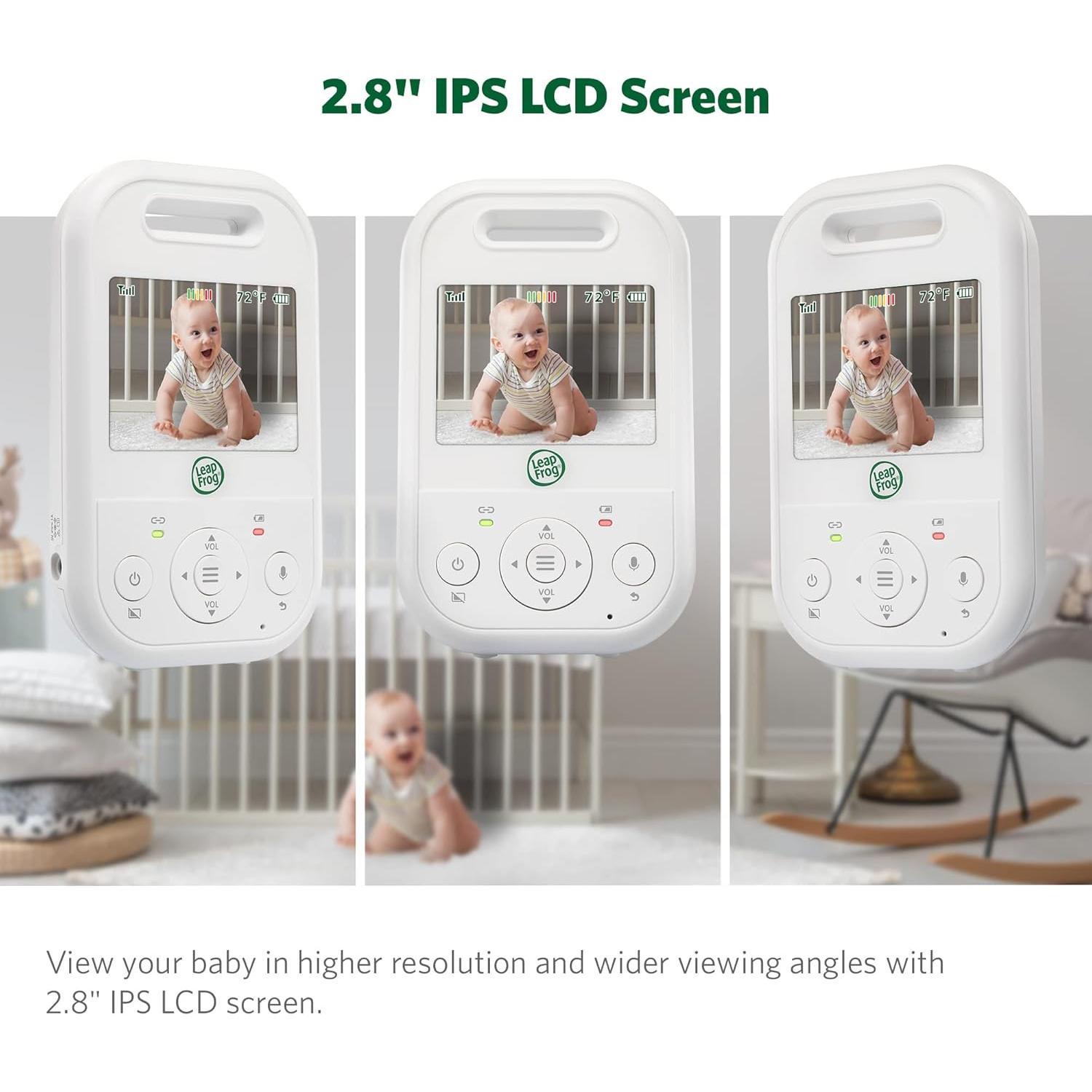 Monitor de Bebés LeapFrog LF2513, Pantalla LCD 2.8", Visión Nocturna