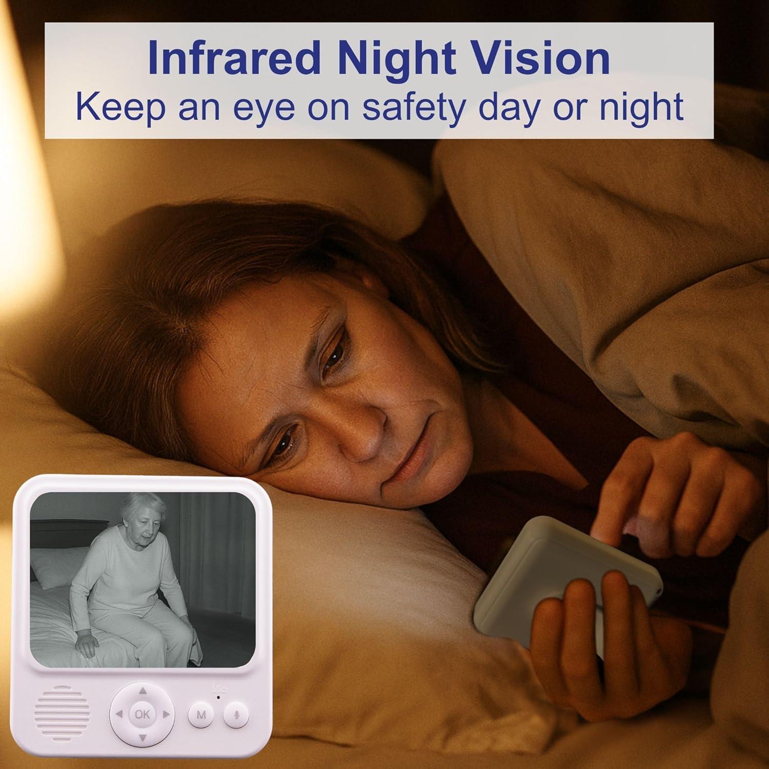 Monitor de Video Smart Caregiver VM-01 para Ancianos, 720p