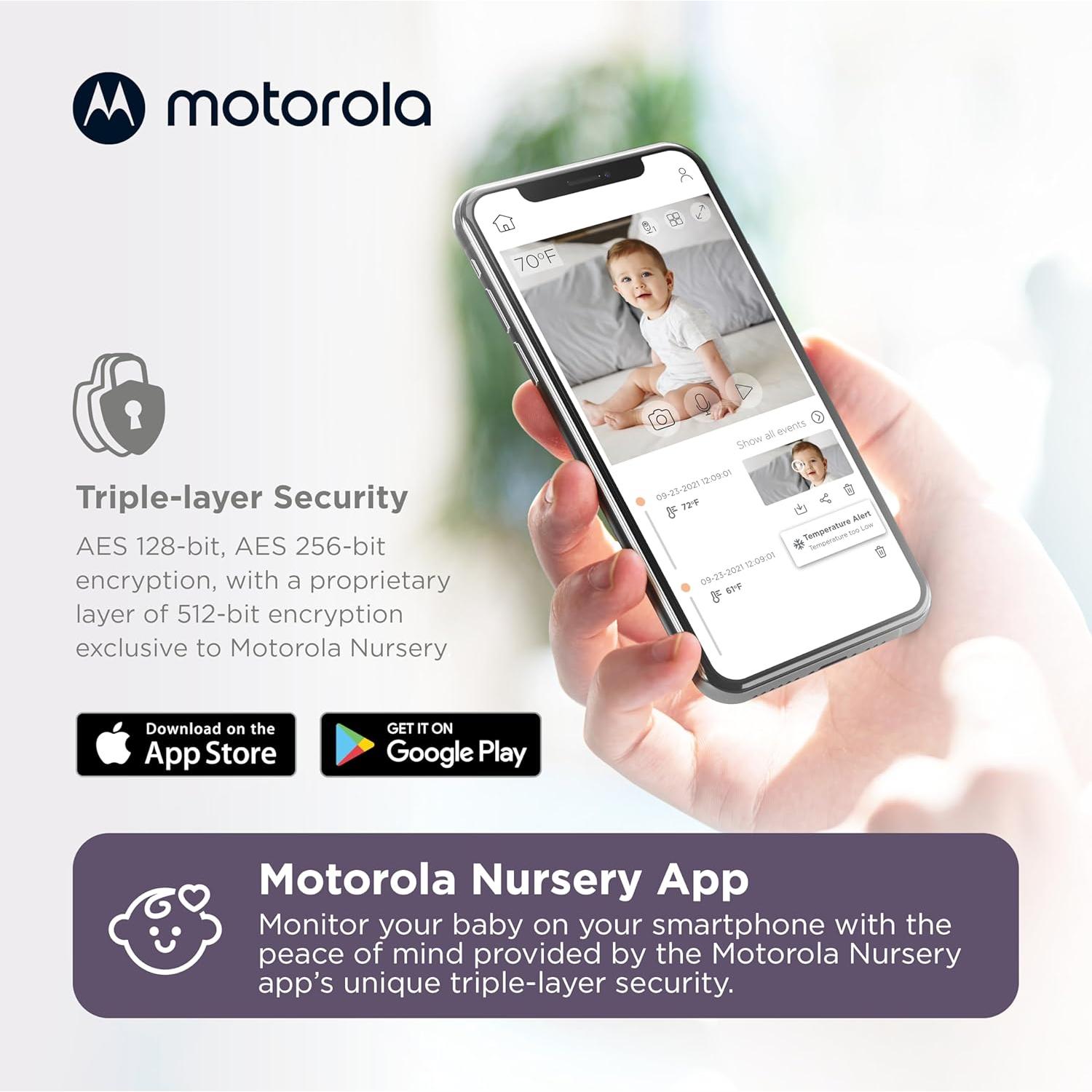 Cámara Monitor de Bebé WiFi Motorola PIP1000 HD 1080p