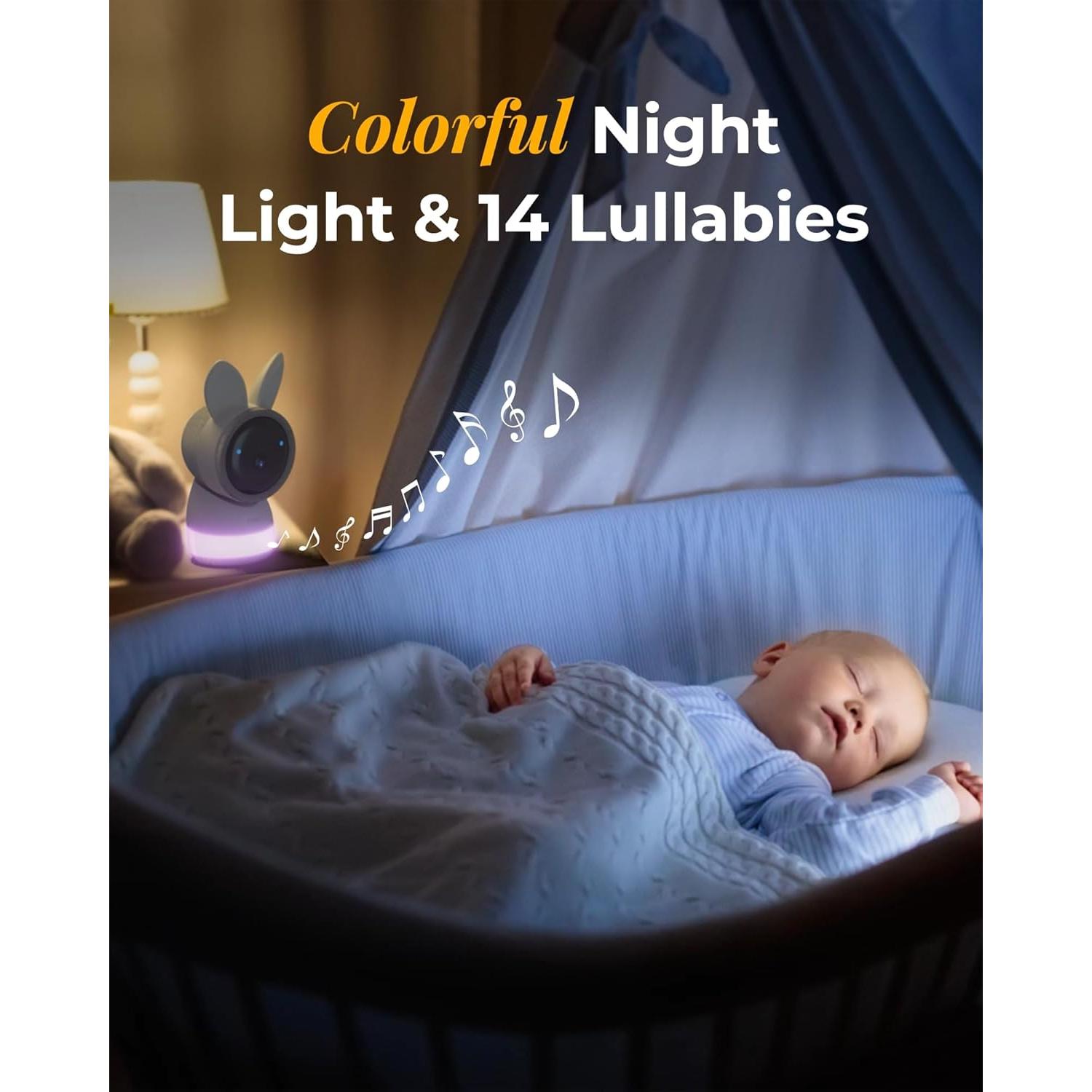 Monitor de Bebé Arenti AInanny 2 Cámaras 2K Pantalla 5"