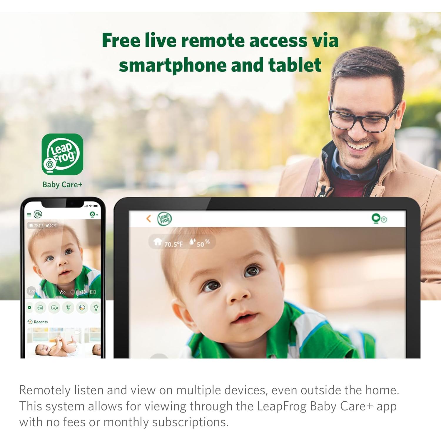 Cámara de Monitor de Bebé LeapFrog LF2911 WiFi 1080p HD