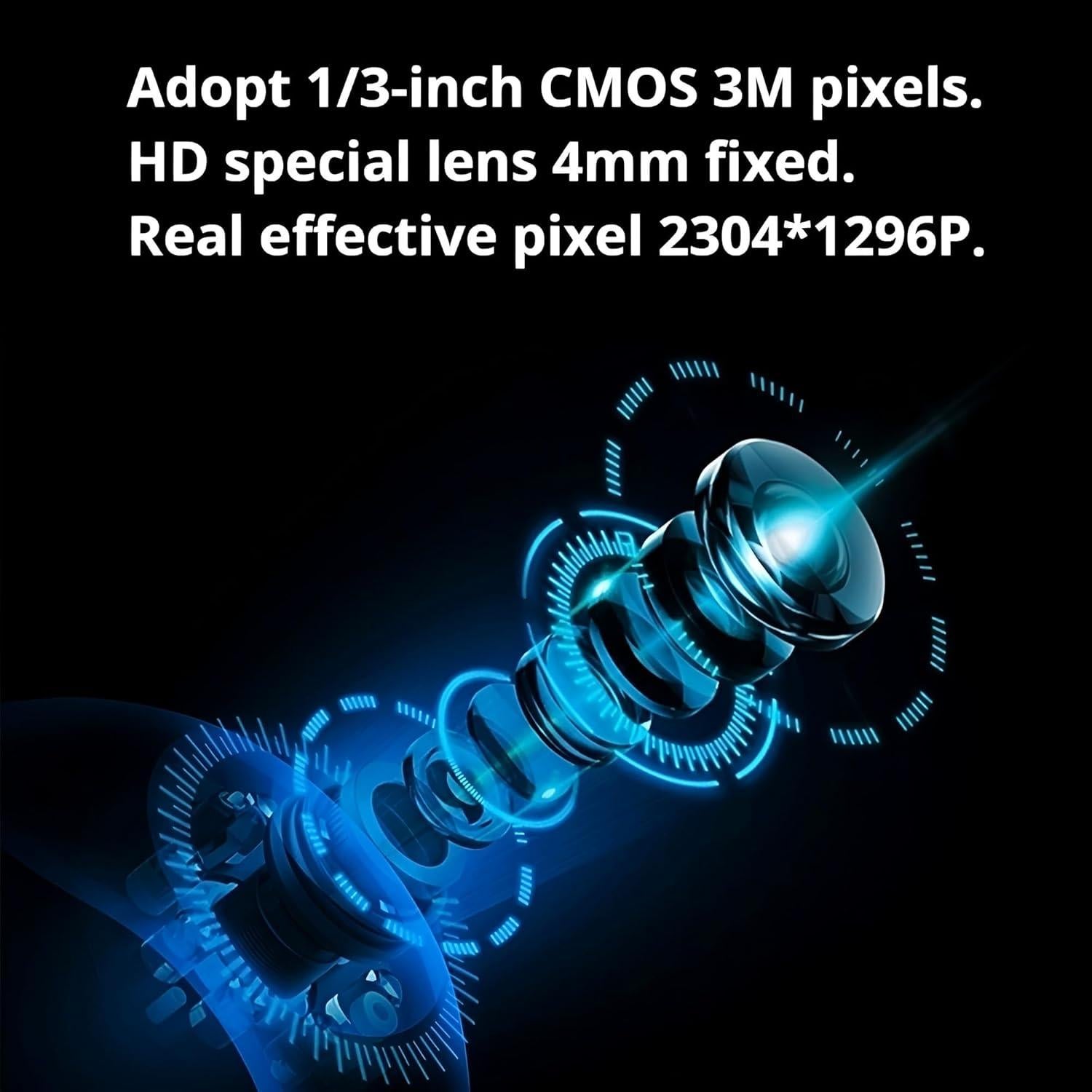 Cámara de Seguridad Interior WiFi Tuya 2K 3MP 360° con Audio