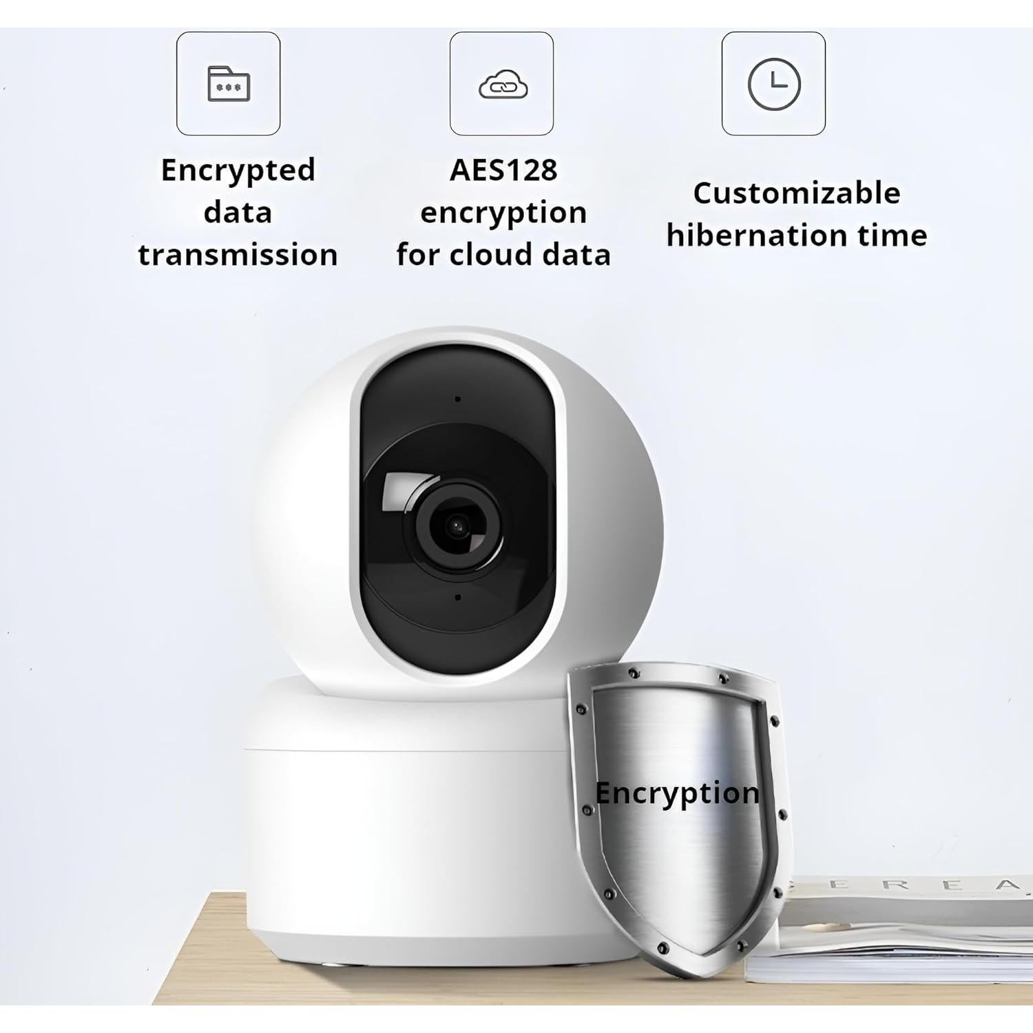 Cámara de Seguridad Interior WiFi Tuya 2K 3MP 360° con Audio