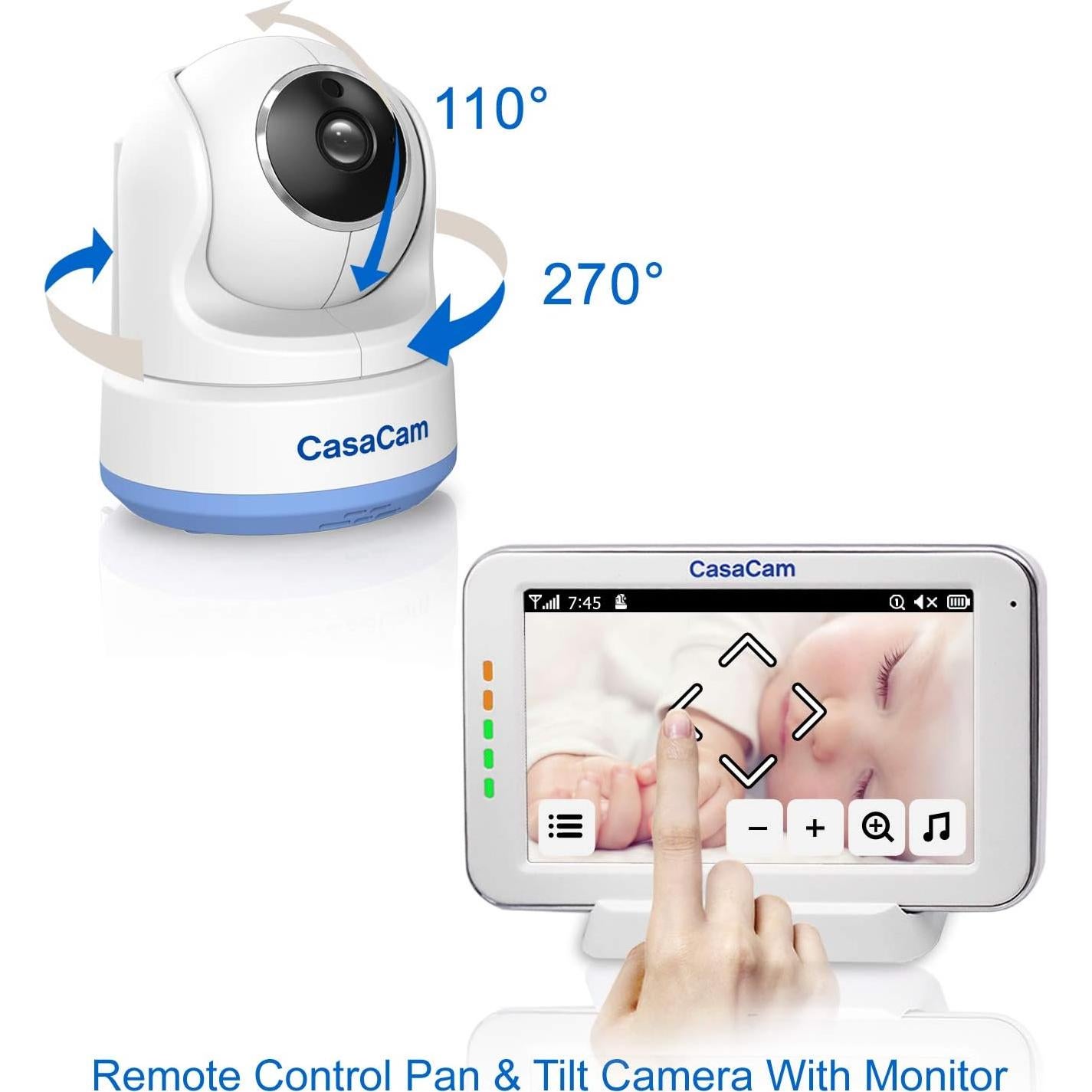 Monitor de Bebé BM200 con Pantalla Táctil 5" HD y Audio Bidireccional