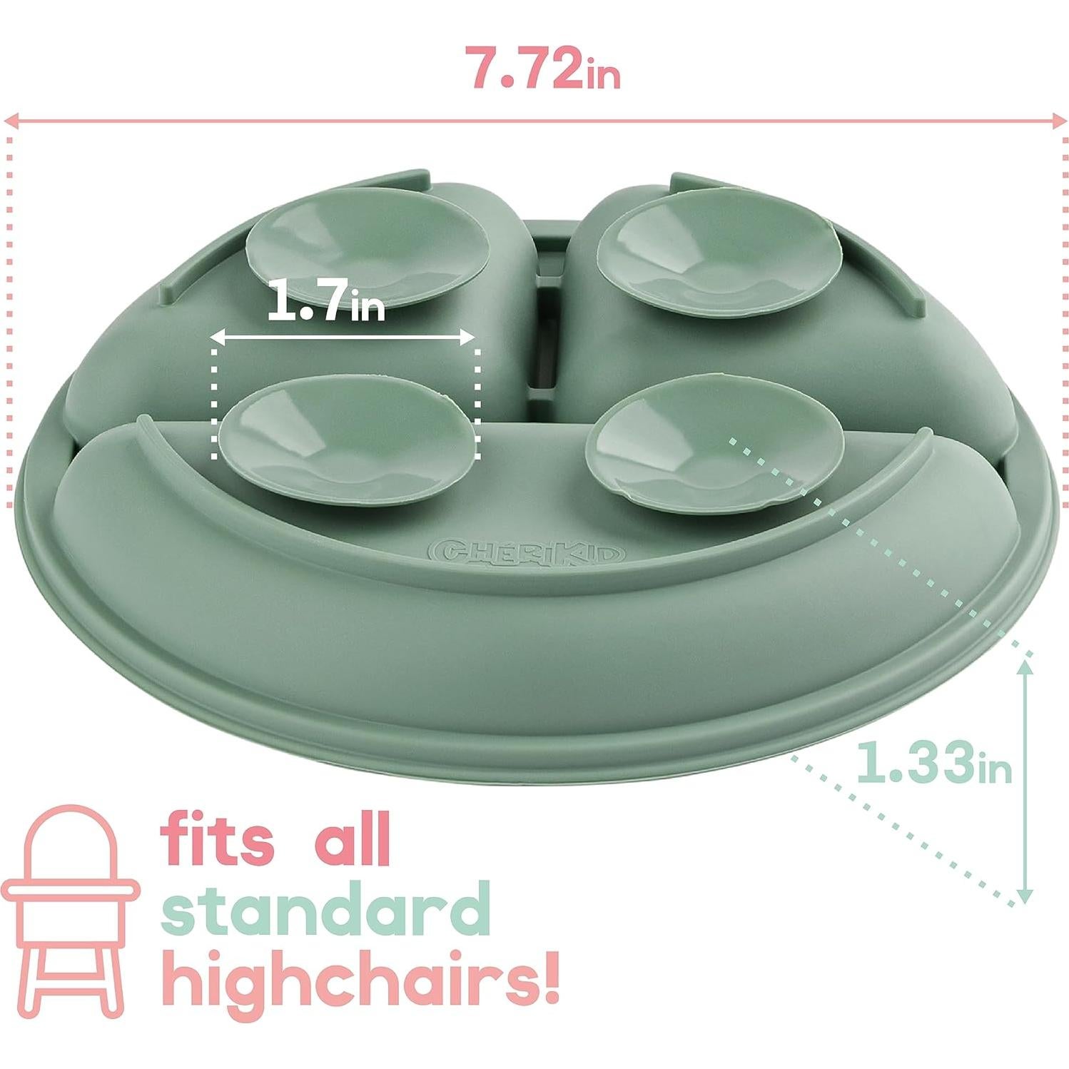 Platos de Succión Divididos ChériKid - Silicona Grado Alimenticio