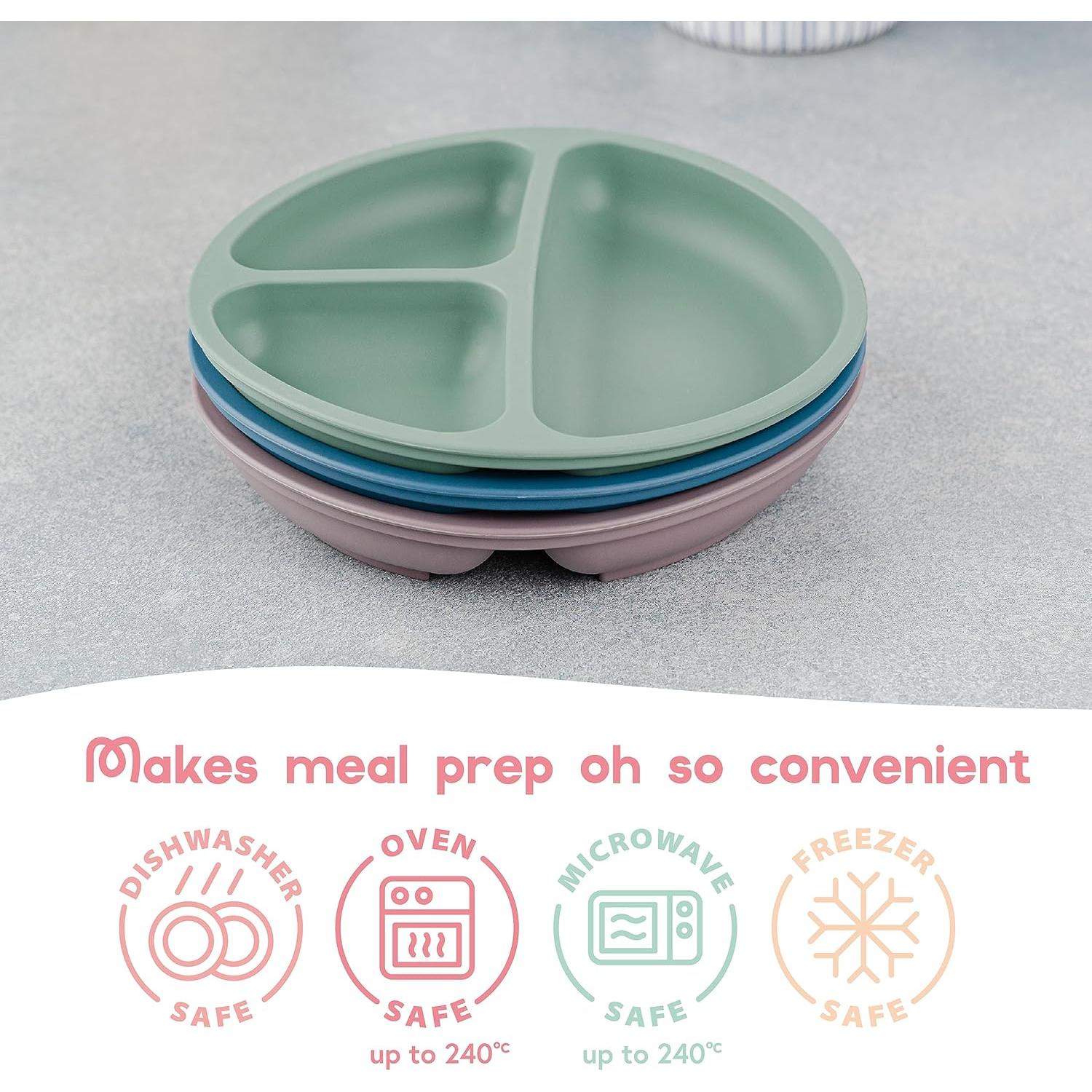 Platos de Succión Divididos ChériKid - Silicona Grado Alimenticio