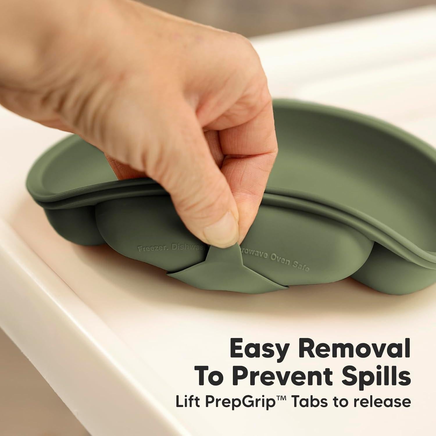 Platos de Succión Silicona KeaBabies con Tapas - 3 Unidades