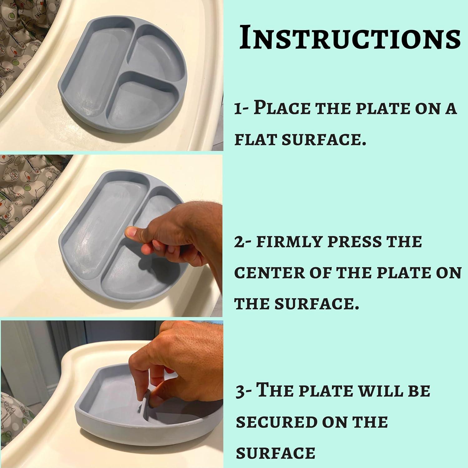 Plato de Silicona con Succión Mr. Pen para Niños Pequeños