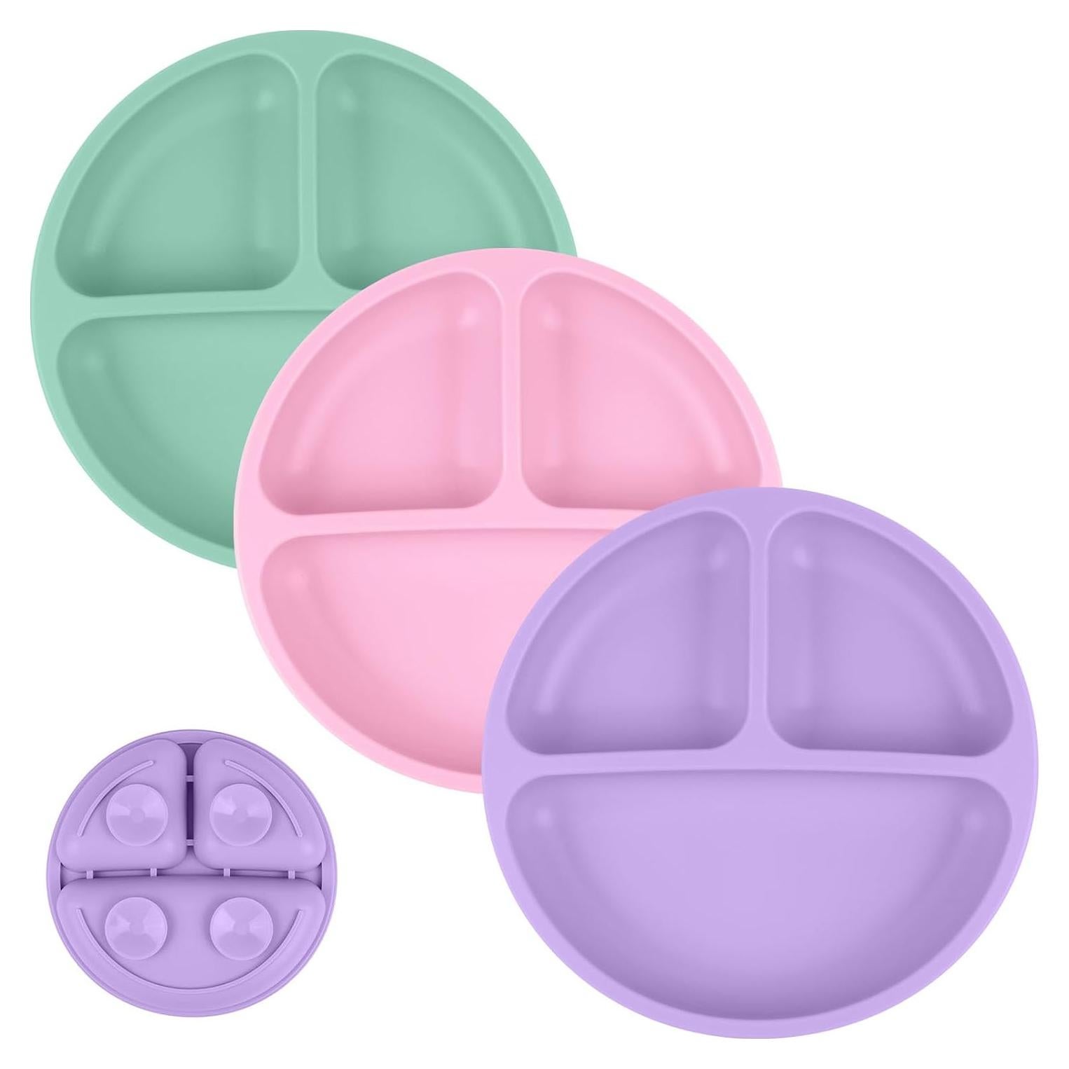 Platos de Succión Vicloon 2 Pcs Silicona Grado Alimenticio