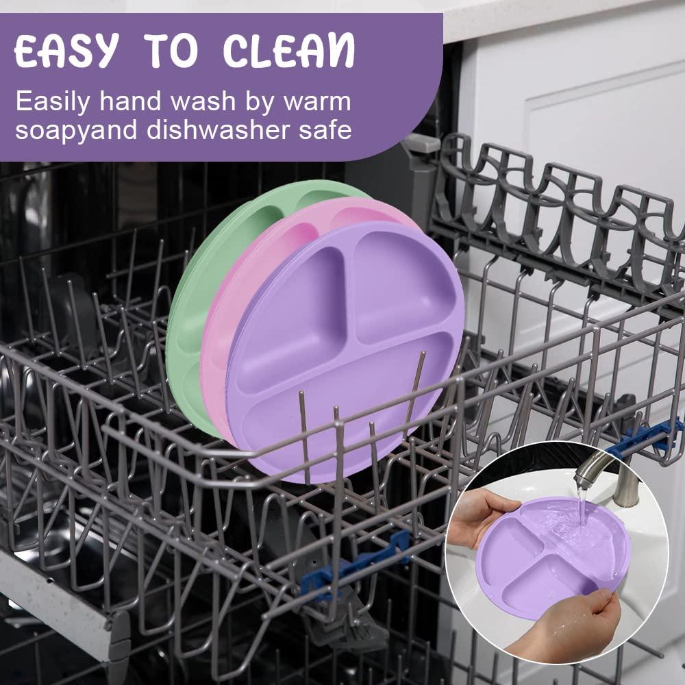 Platos de Succión Vicloon 2 Pcs Silicona Grado Alimenticio