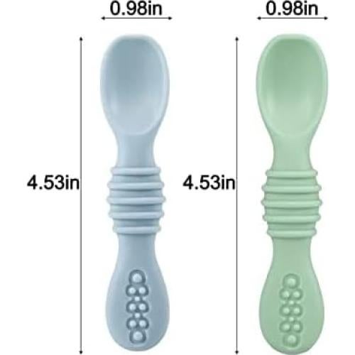 Platos de Silicona PandaEar para Bebés - 2 Piezas, Antideslizante