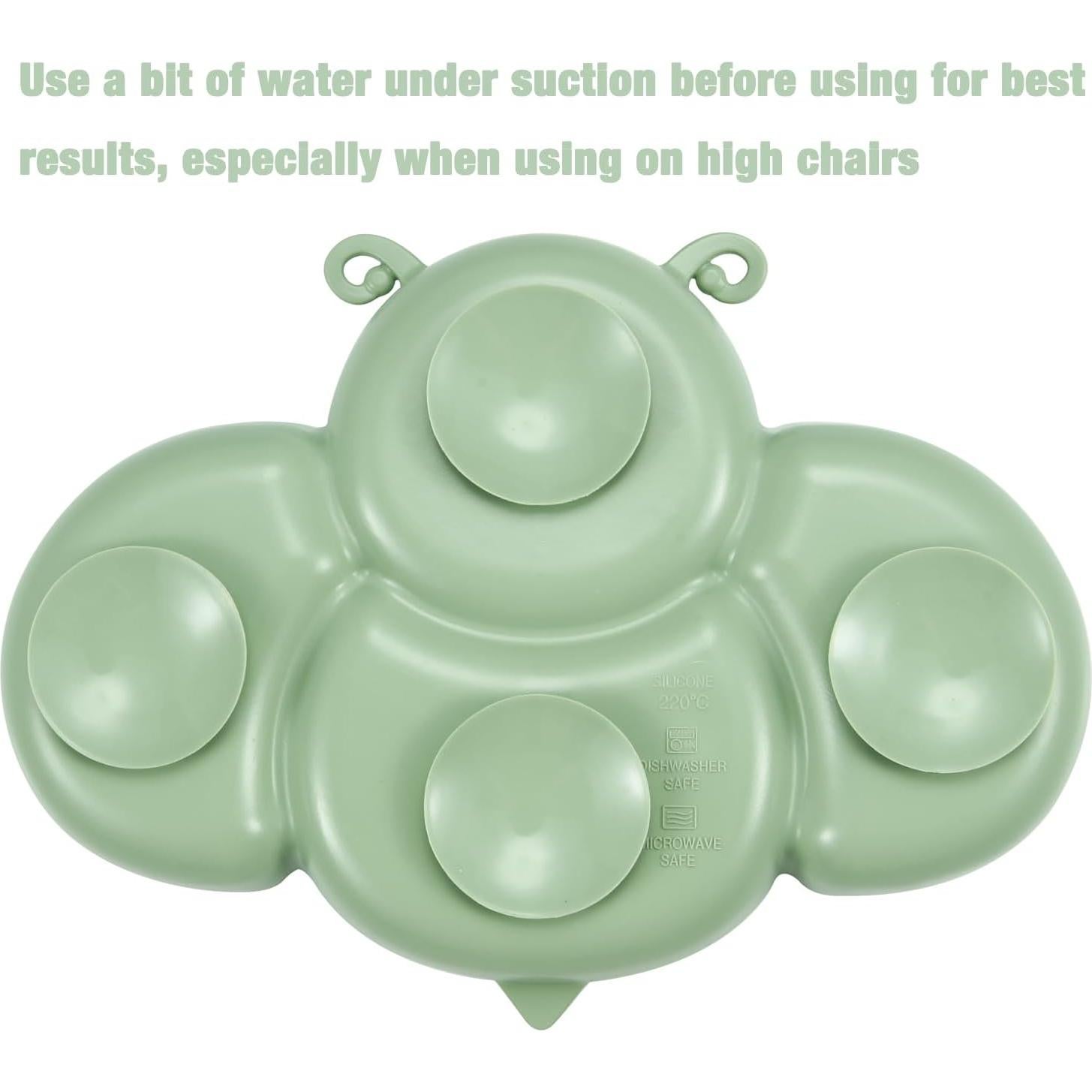 Platos de Silicona PandaEar para Bebés - 2 Piezas, Antideslizante