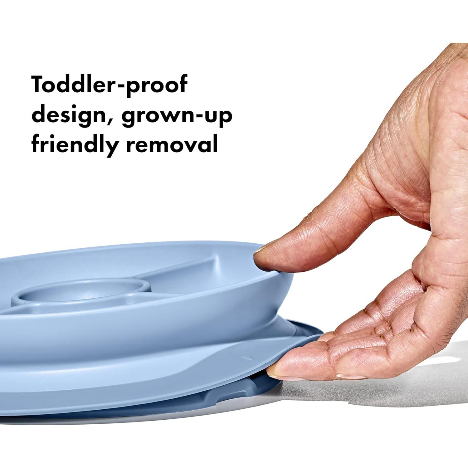 Plato Dividido OXO Tot con Succión Silicona Crepúsculo