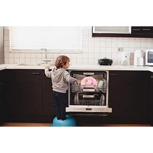 Plato Dividido de Silicona Linowos Pato Amarillo Antideslizante