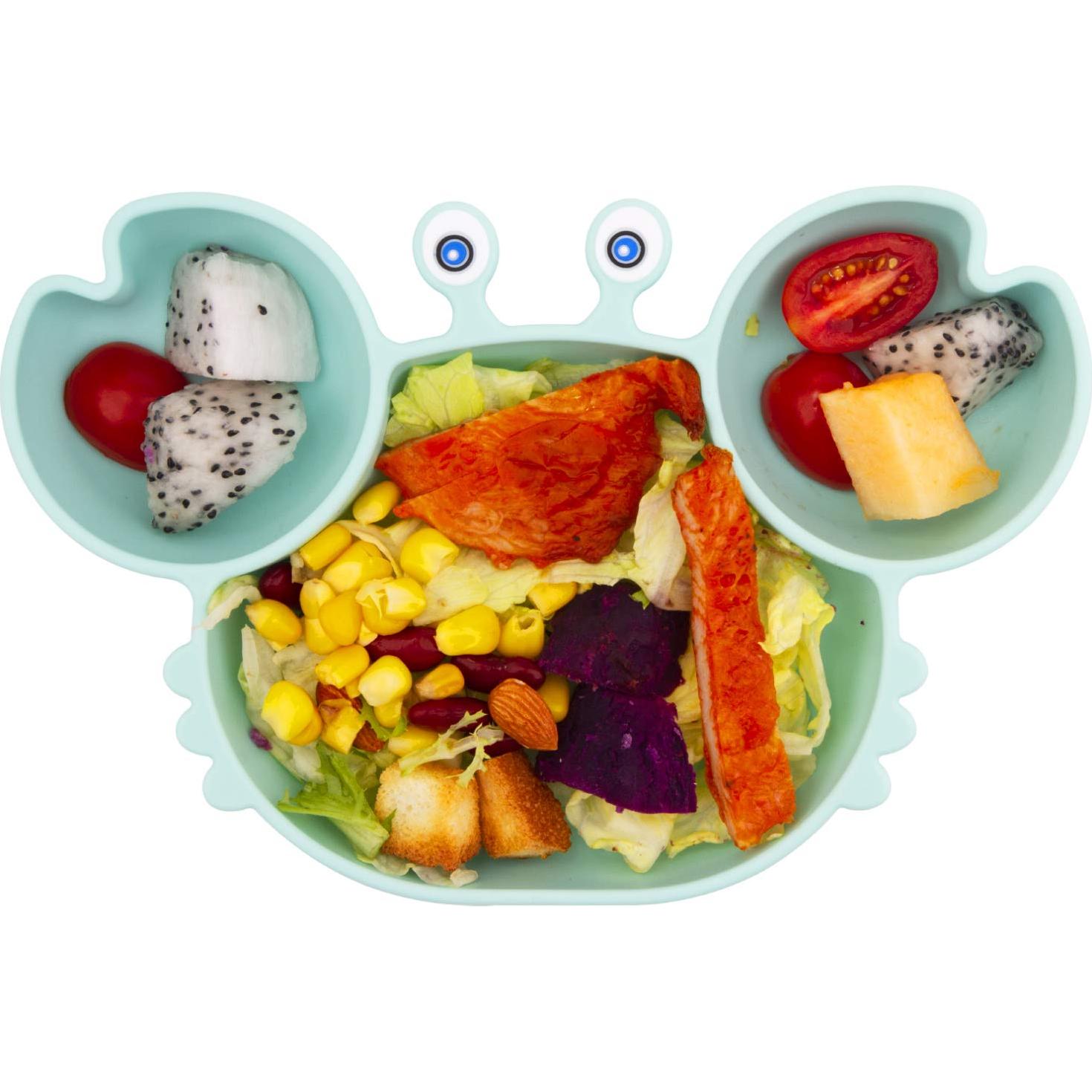 Plato de Succión de Silicona Linowos para Bebés 23x15 cm