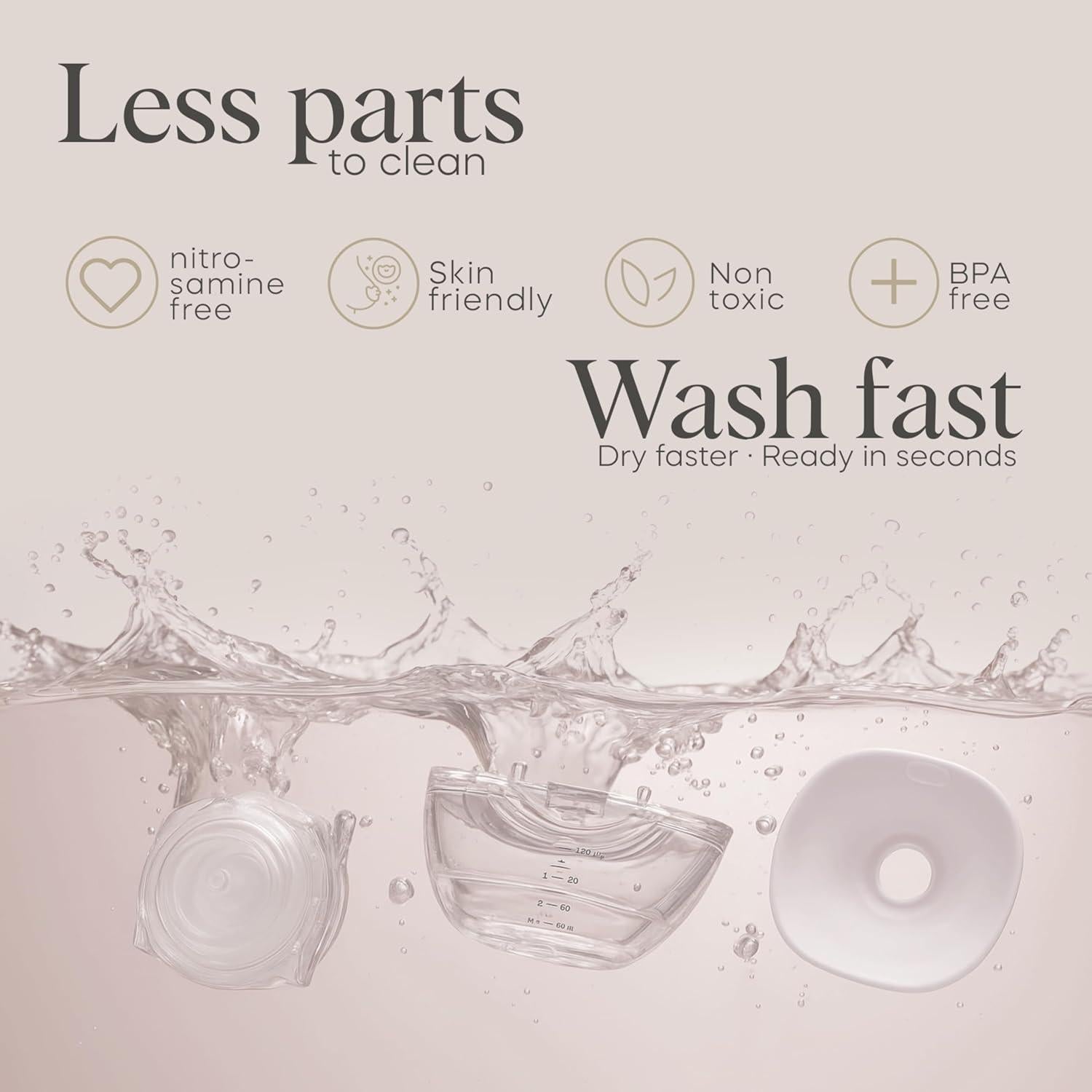 Extractor de Leche Eléctrico Portátil Cub & Co - 120ml, 3 Modos