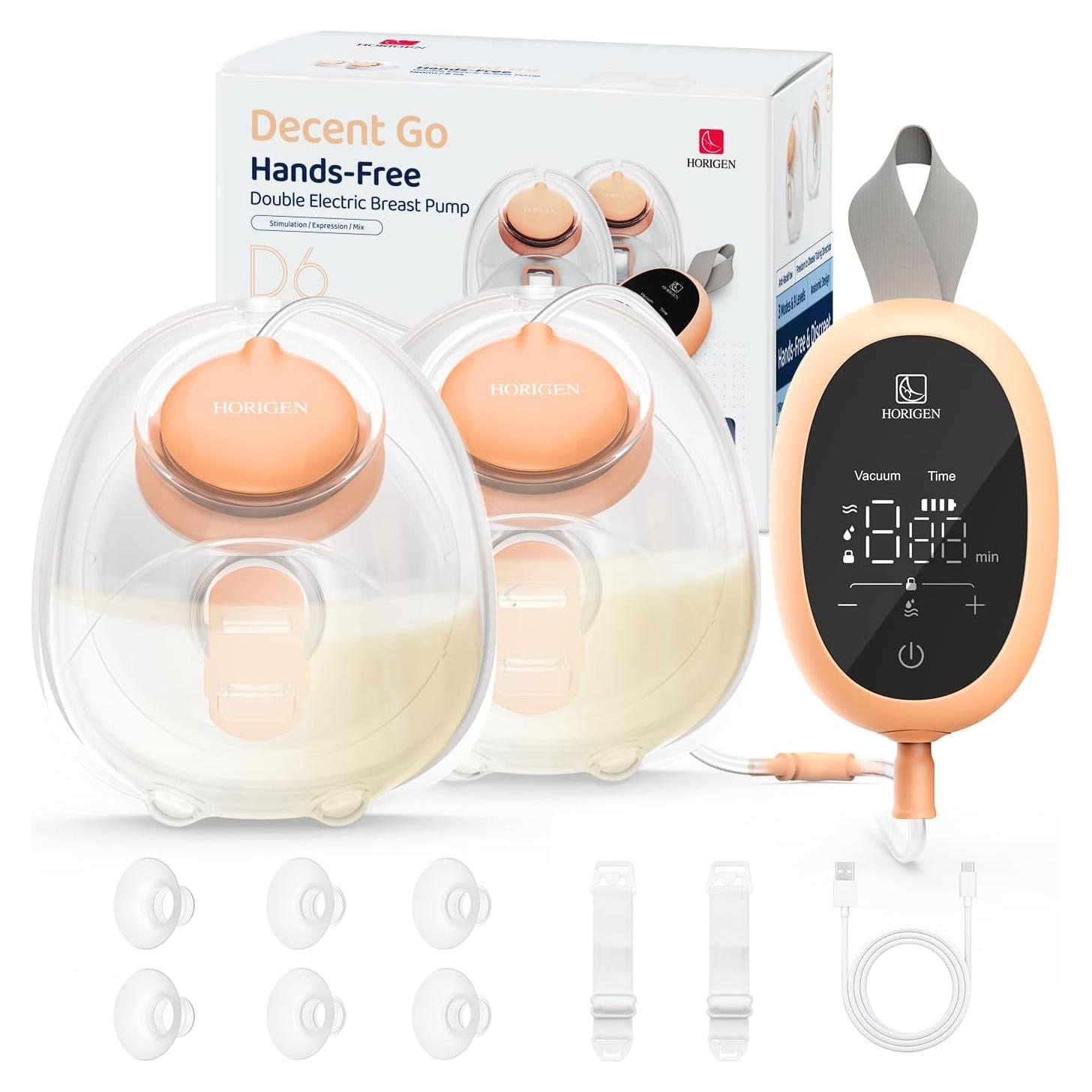 Extractor de Leche Materna Eléctrico HORIGEN D6 Portátil 6oz