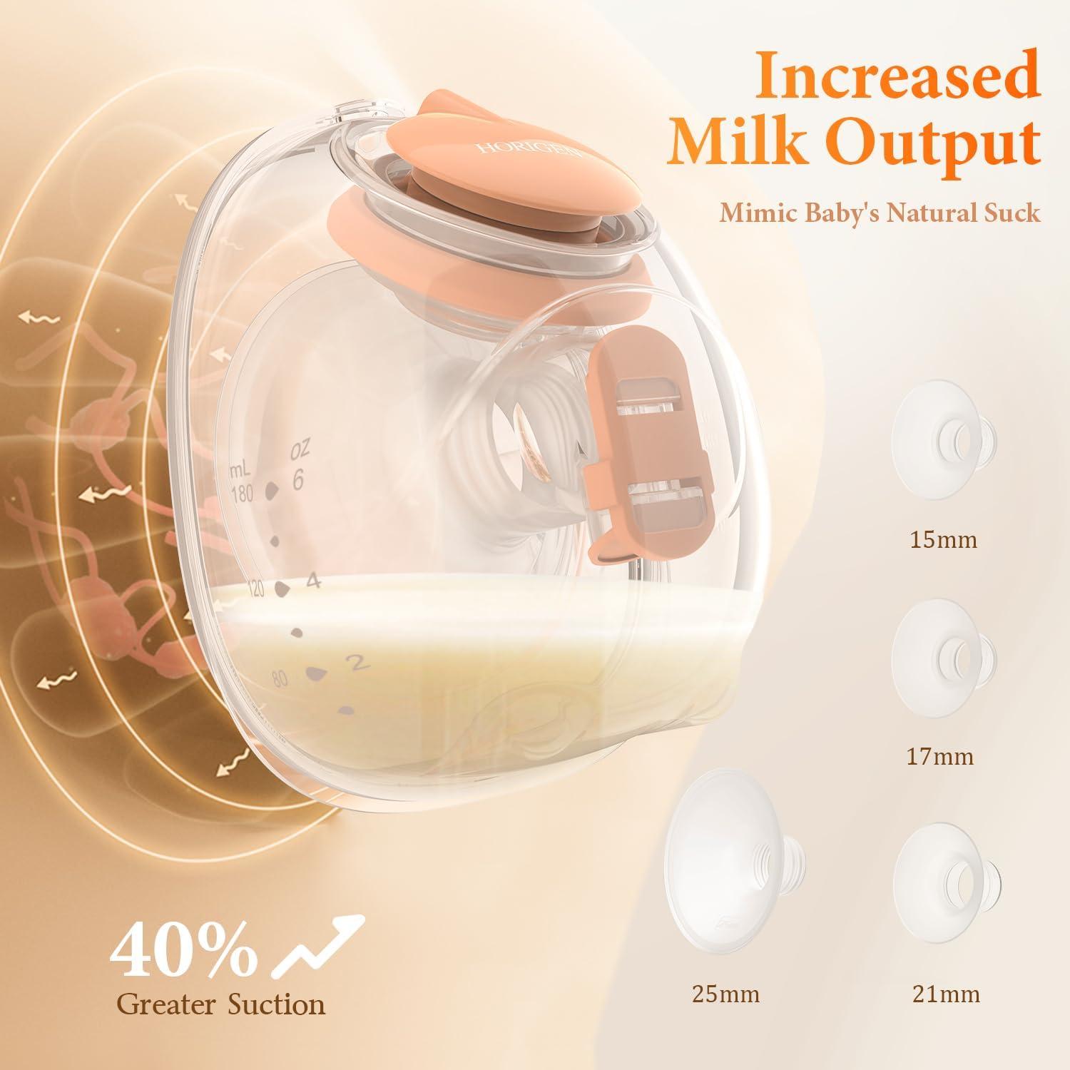 Extractor de Leche Materna Eléctrico HORIGEN D6 Portátil 6oz