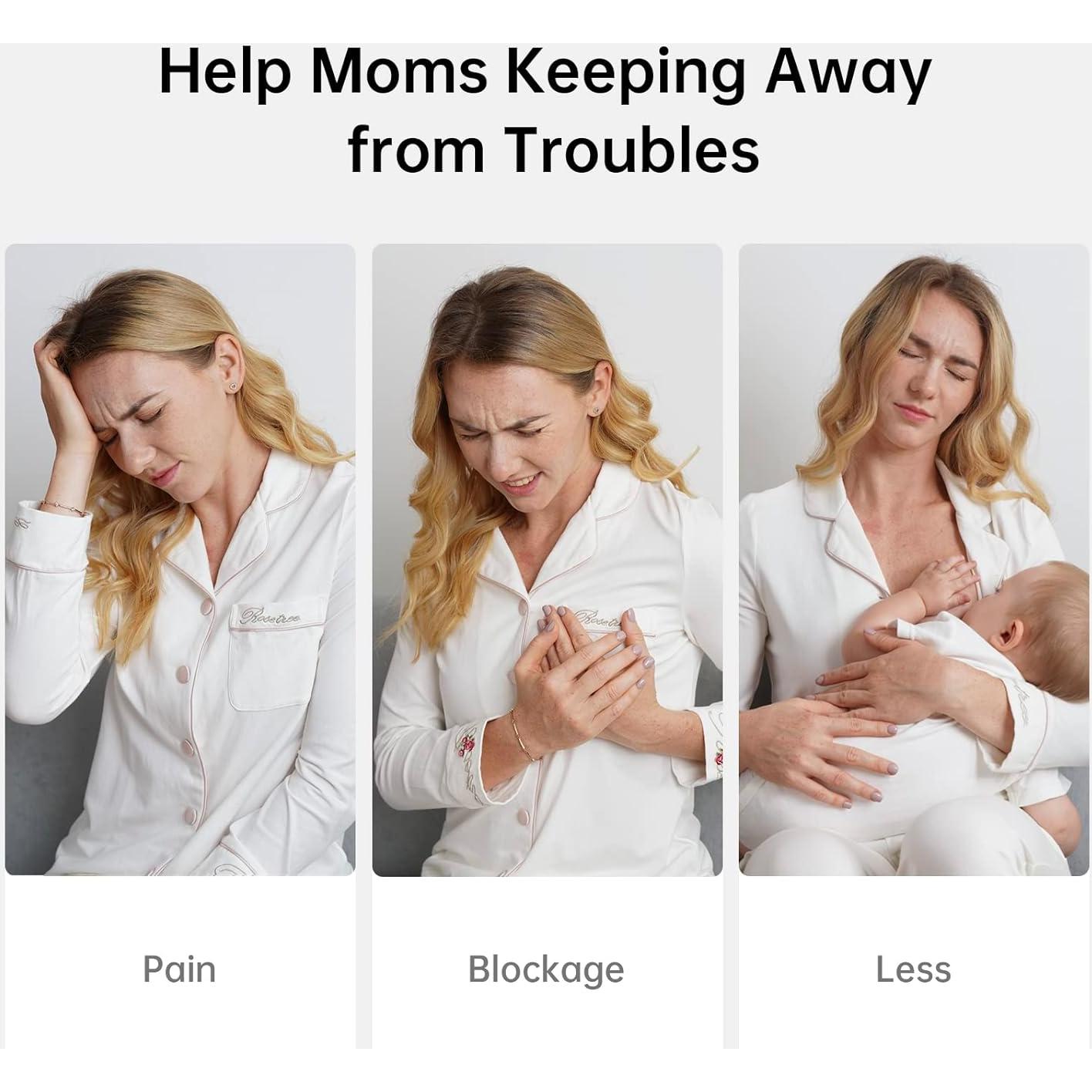 Extractor de Leche Eléctrico TSRETE 24mm Verde, 9 Niveles