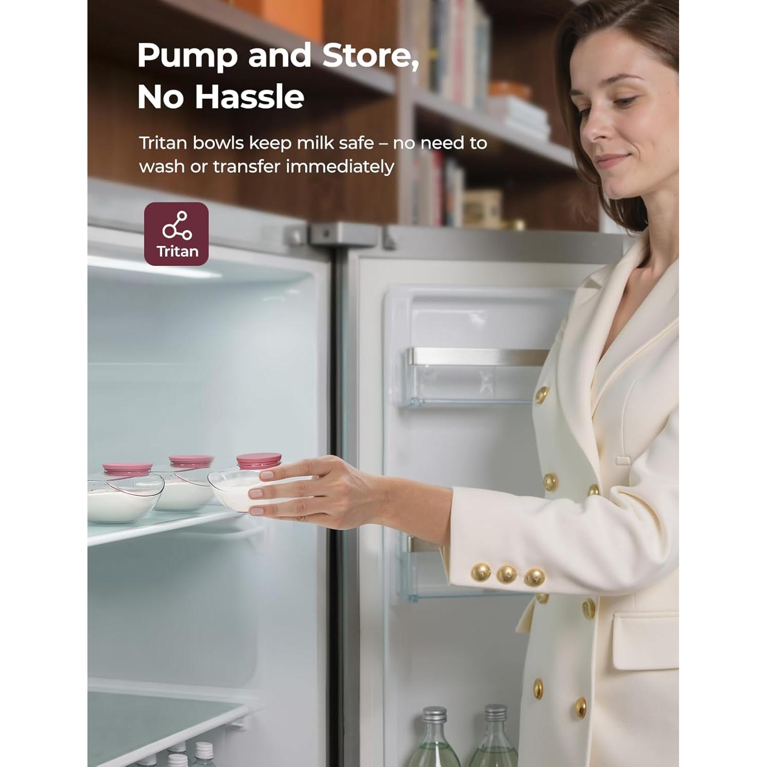 Extractor de Leche Portátil Momcozy M9 24mm 2 Paquete Rojo