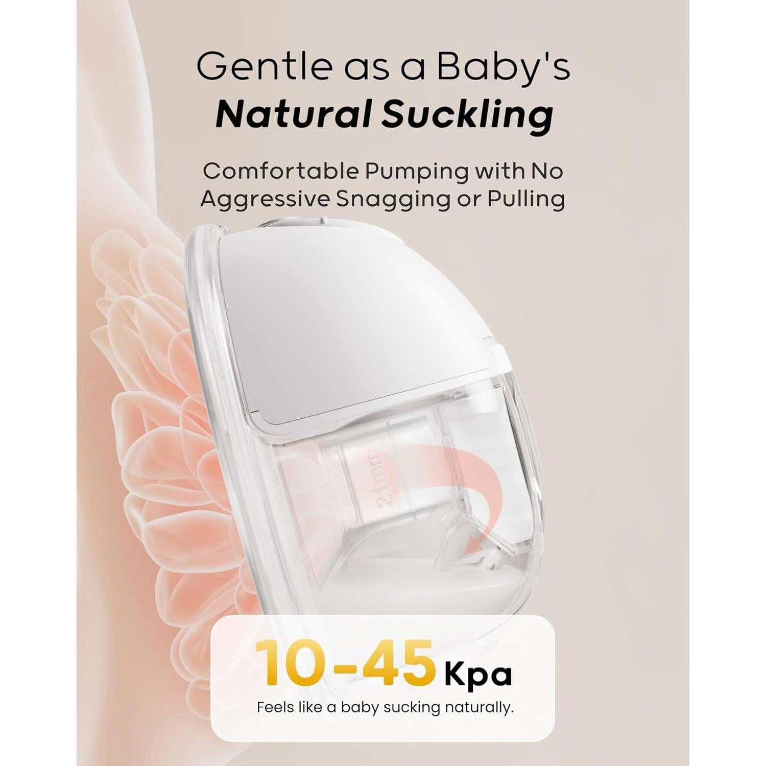 Extractor de Leche Eléctrico Nuliie S32 Sin Manos 4 Modos 9 Niveles