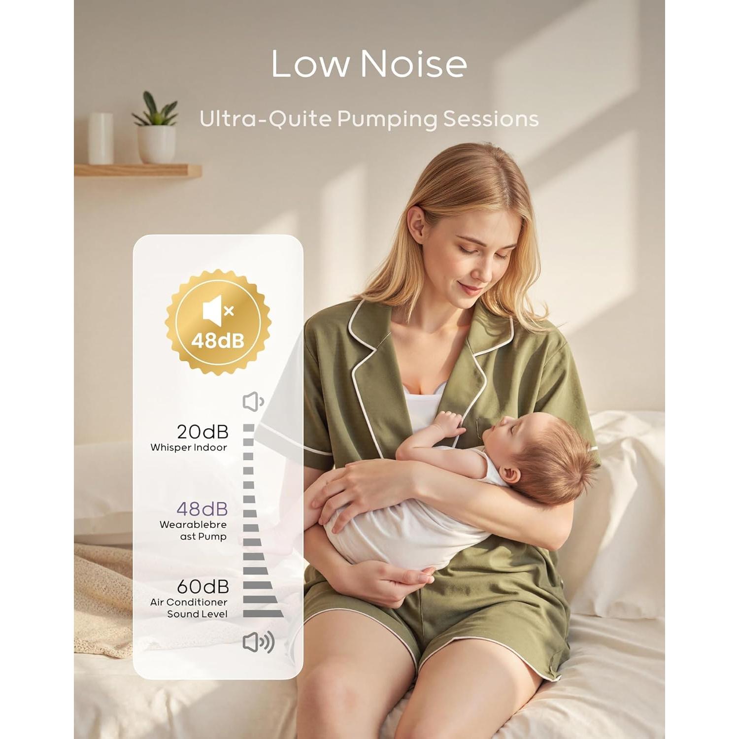 Extractor de Leche Eléctrico Nuliie S32 Sin Manos 4 Modos 9 Niveles