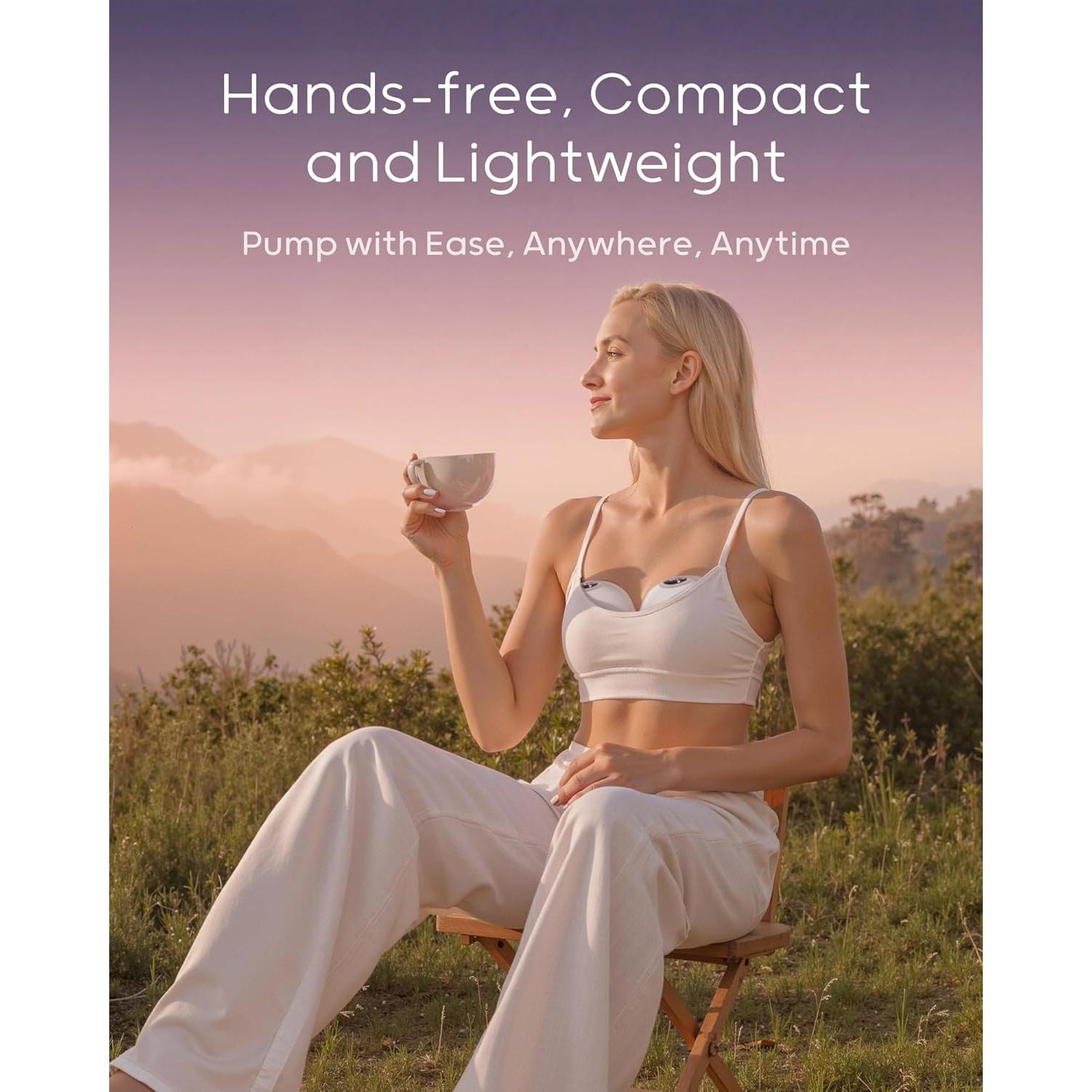 Extractor de Leche Eléctrico Nuliie S32 Sin Manos 4 Modos 9 Niveles