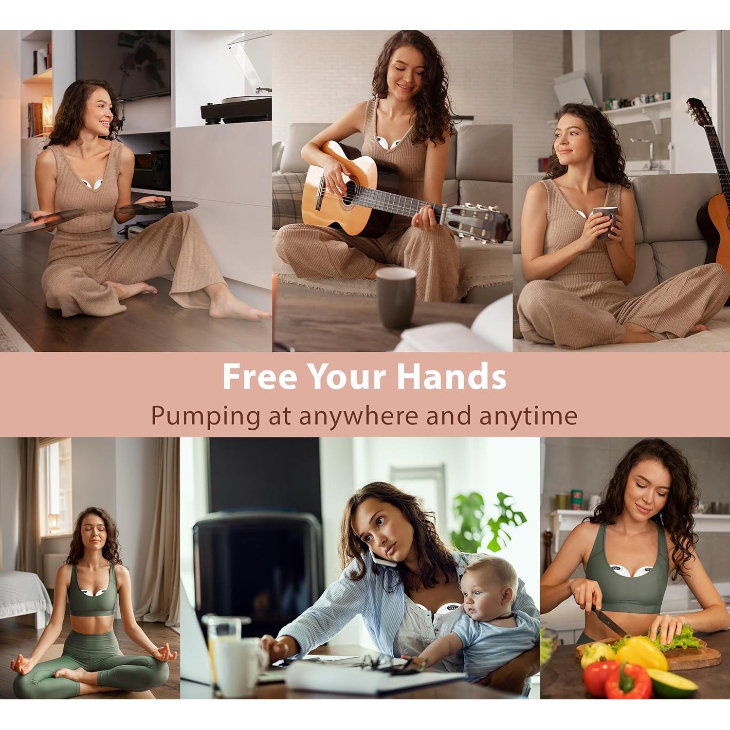 Extractor de Leche Portátil S39 Sin Manos 4 Modos 12 Niveles