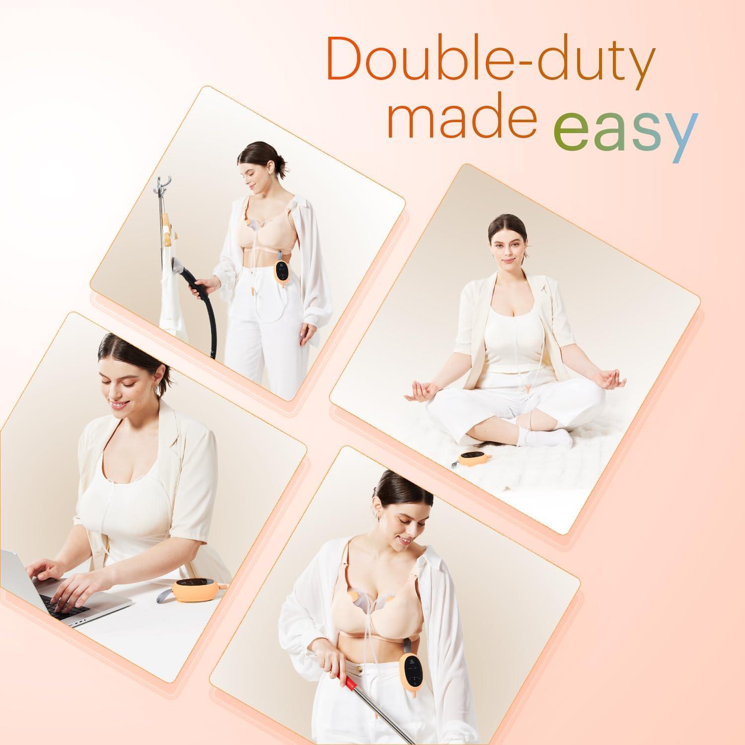 Extractor de Leche Eléctrico Doble HORIGEN D6 Portátil Silencioso