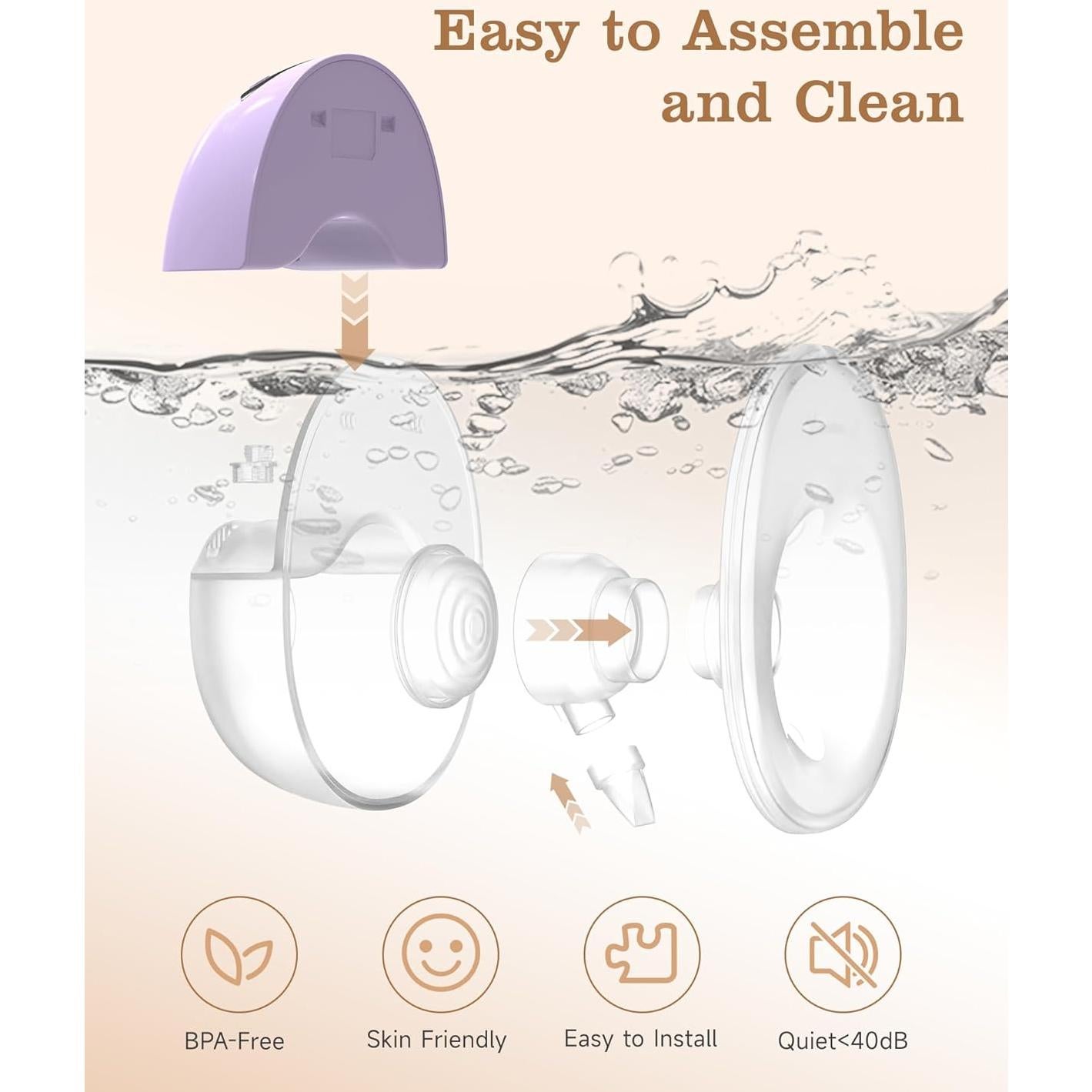 Extractor de Leche Eléctrico NesveCit Manos Libres 210ml