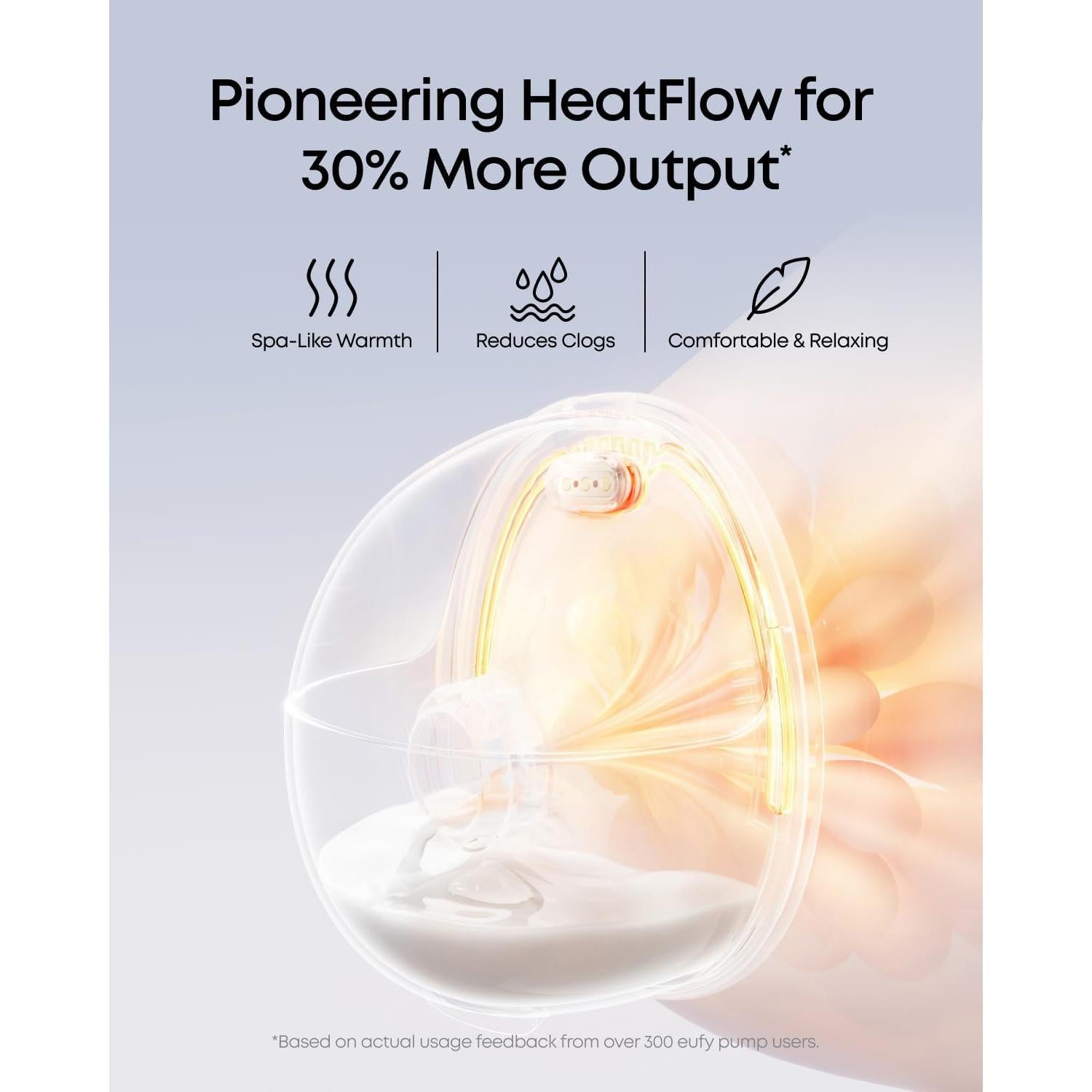 Extractor de Leche Eufy E20 Calentado Manos Libres 1.01kg