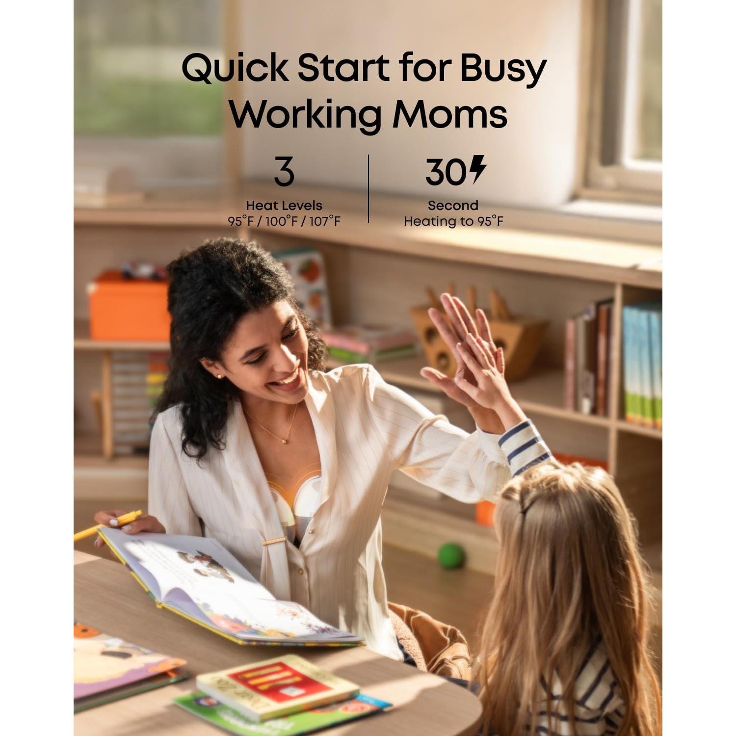 Extractor de Leche Eufy E20 Calentado Manos Libres 1.01kg