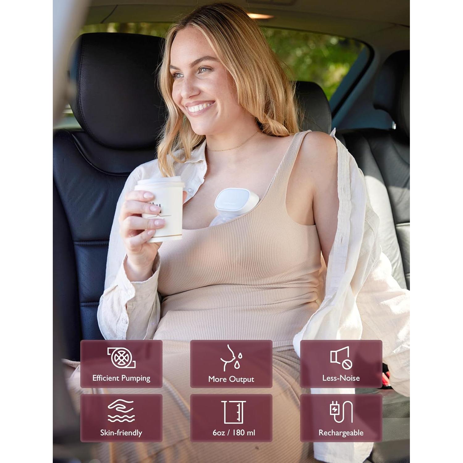 Bomba de Pecho Portátil Momcozy S9 Pro Doble 2-Pack Gris