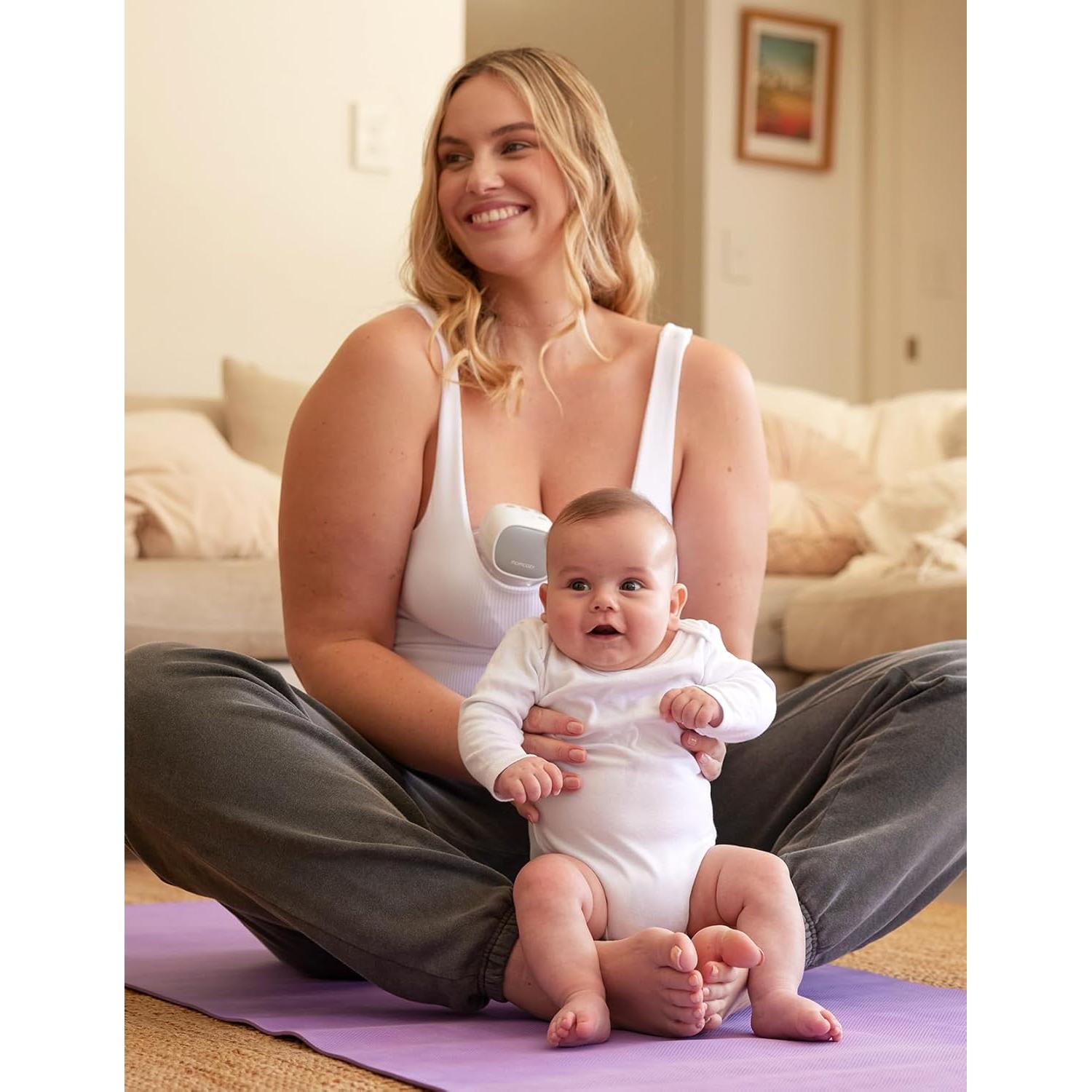 Bomba de Pecho Portátil Momcozy S9 Pro Doble 2-Pack Gris