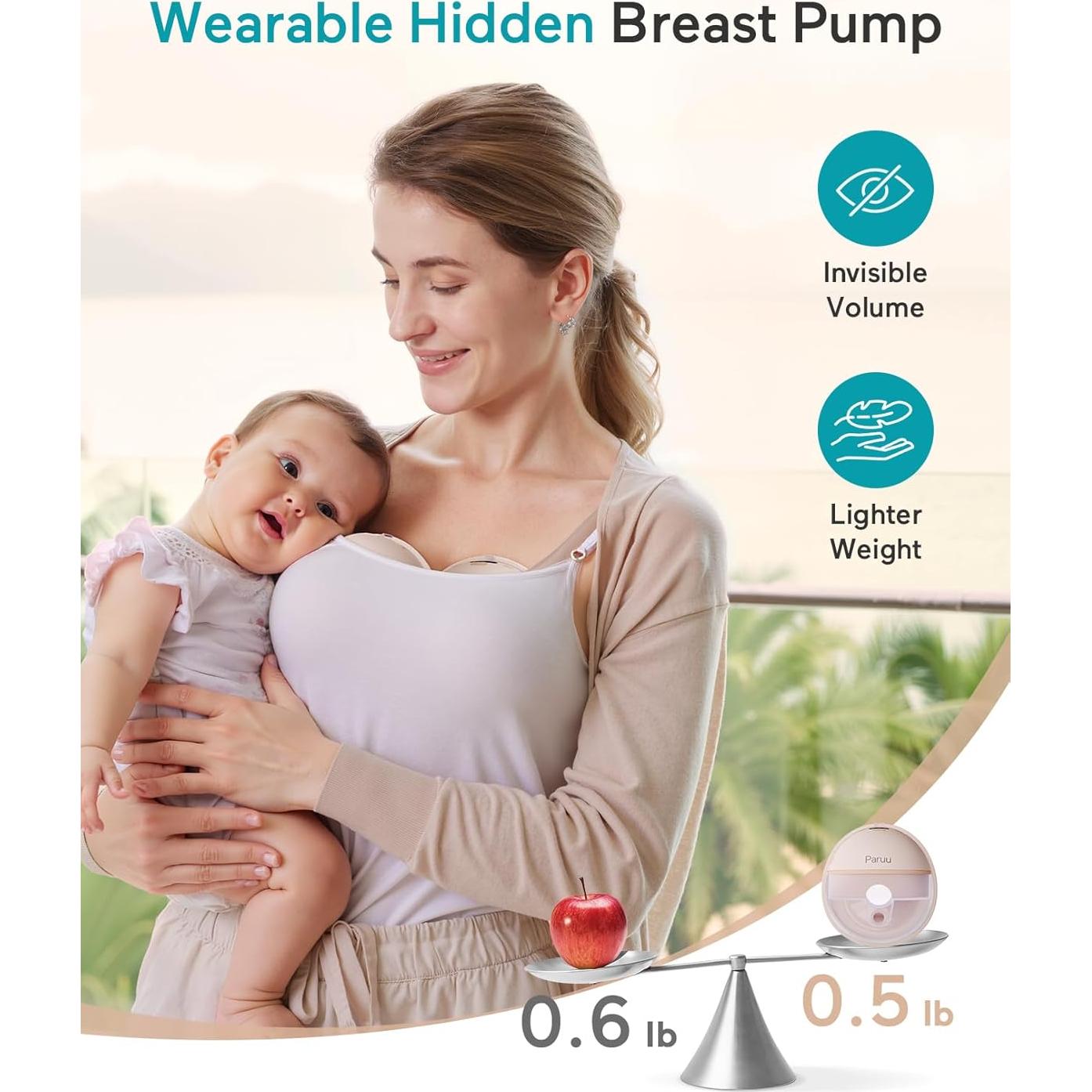 Extractor de Leche Eléctrico Paruu P16 Portátil 4 Modos