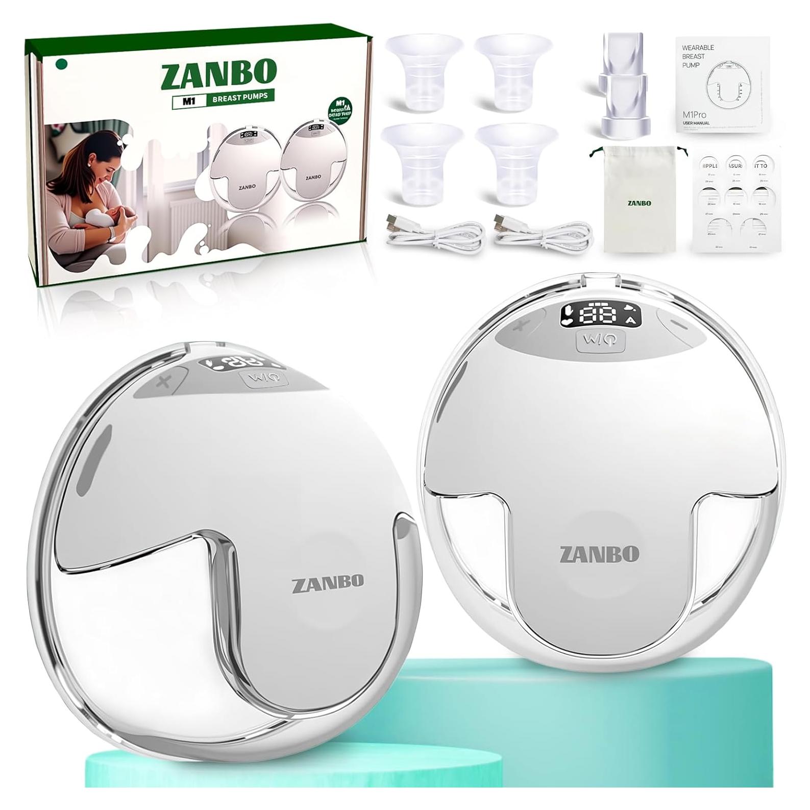 Extractor de Leche Eléctrico ZANBO M1 150ml 12 Niveles Silencioso
