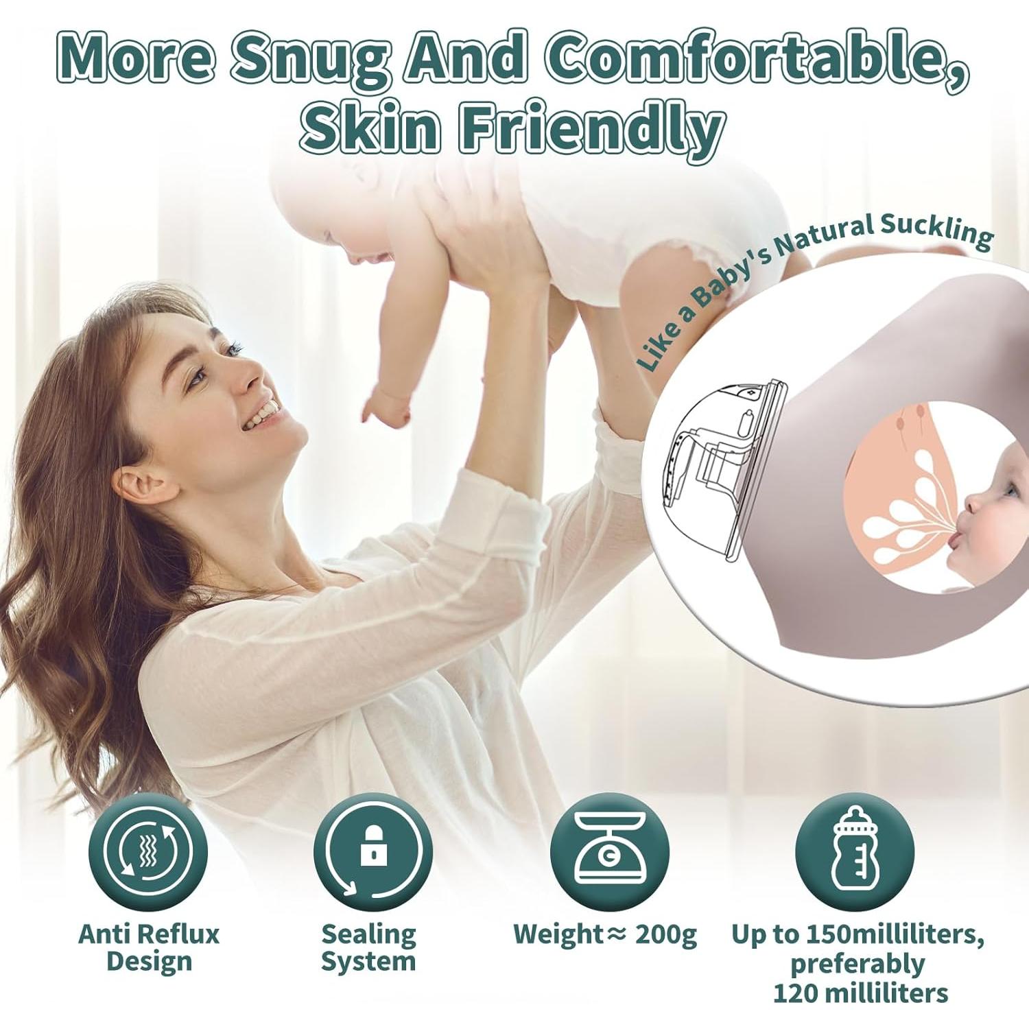 Extractor de Leche Eléctrico ZANBO M1 150ml 12 Niveles Silencioso