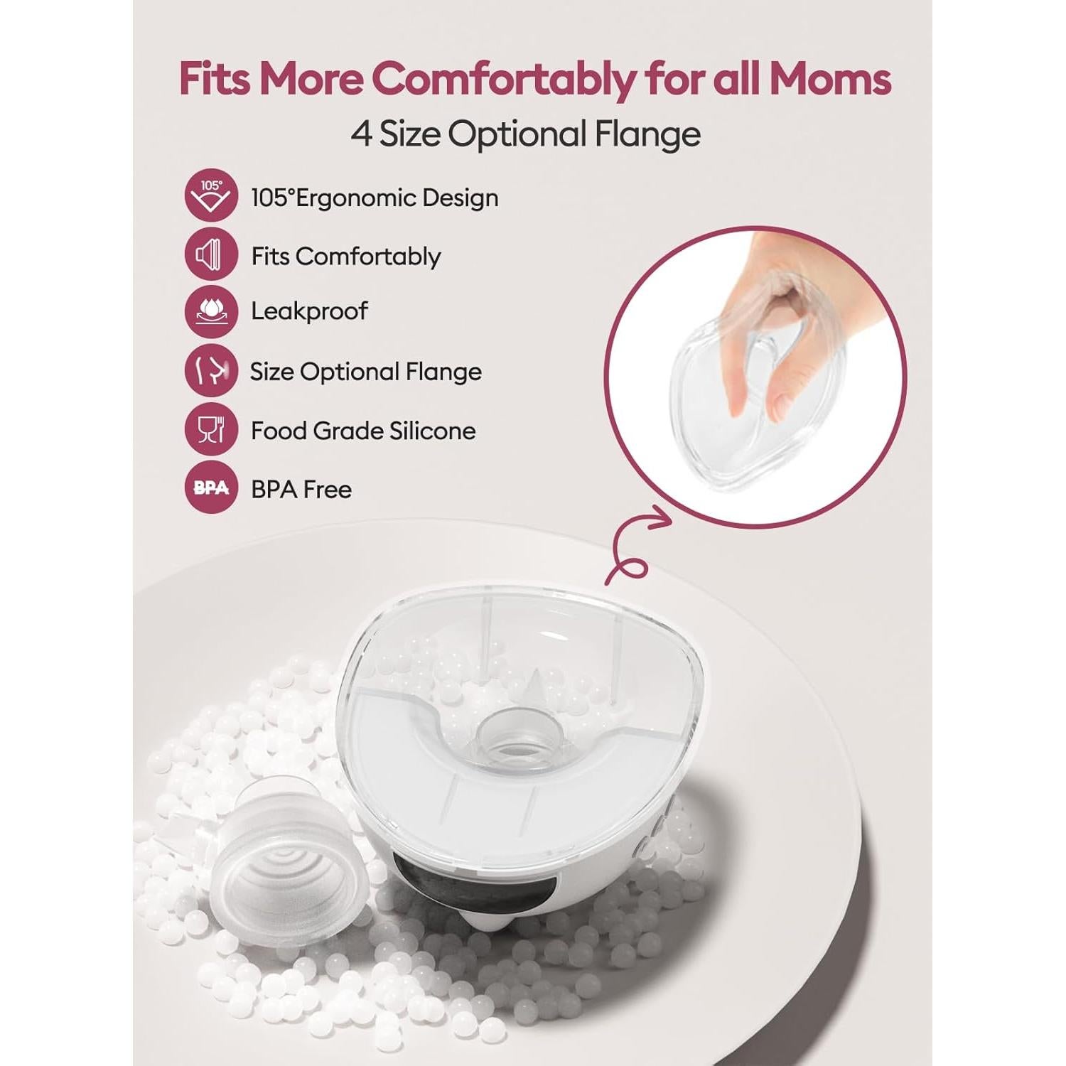 Bomba de Pecho Eléctrica Lulia Manos Libres 4 Modos 9 Niveles