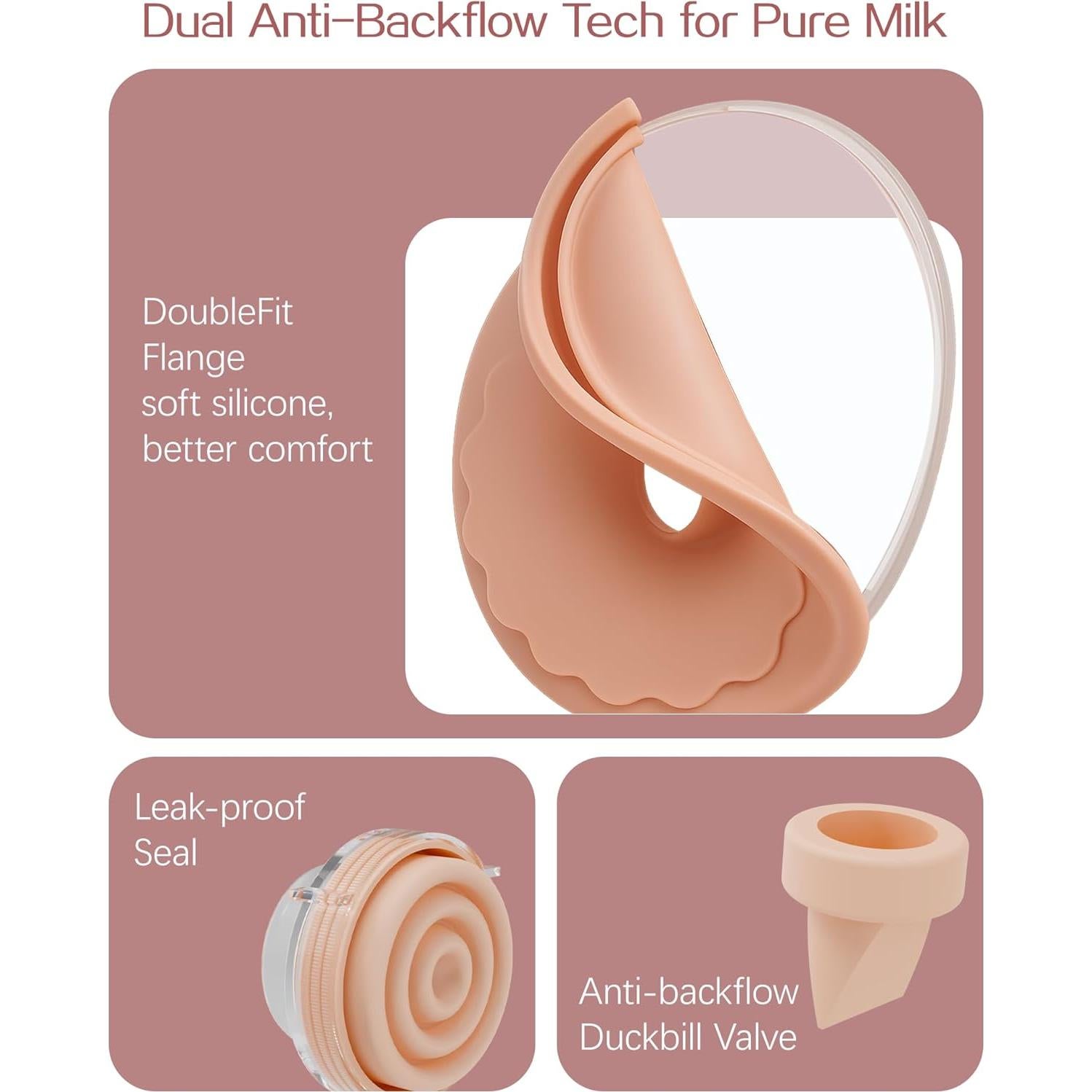 Extractor de Leche Eléctrico Nesvecit Portátil con Calentador