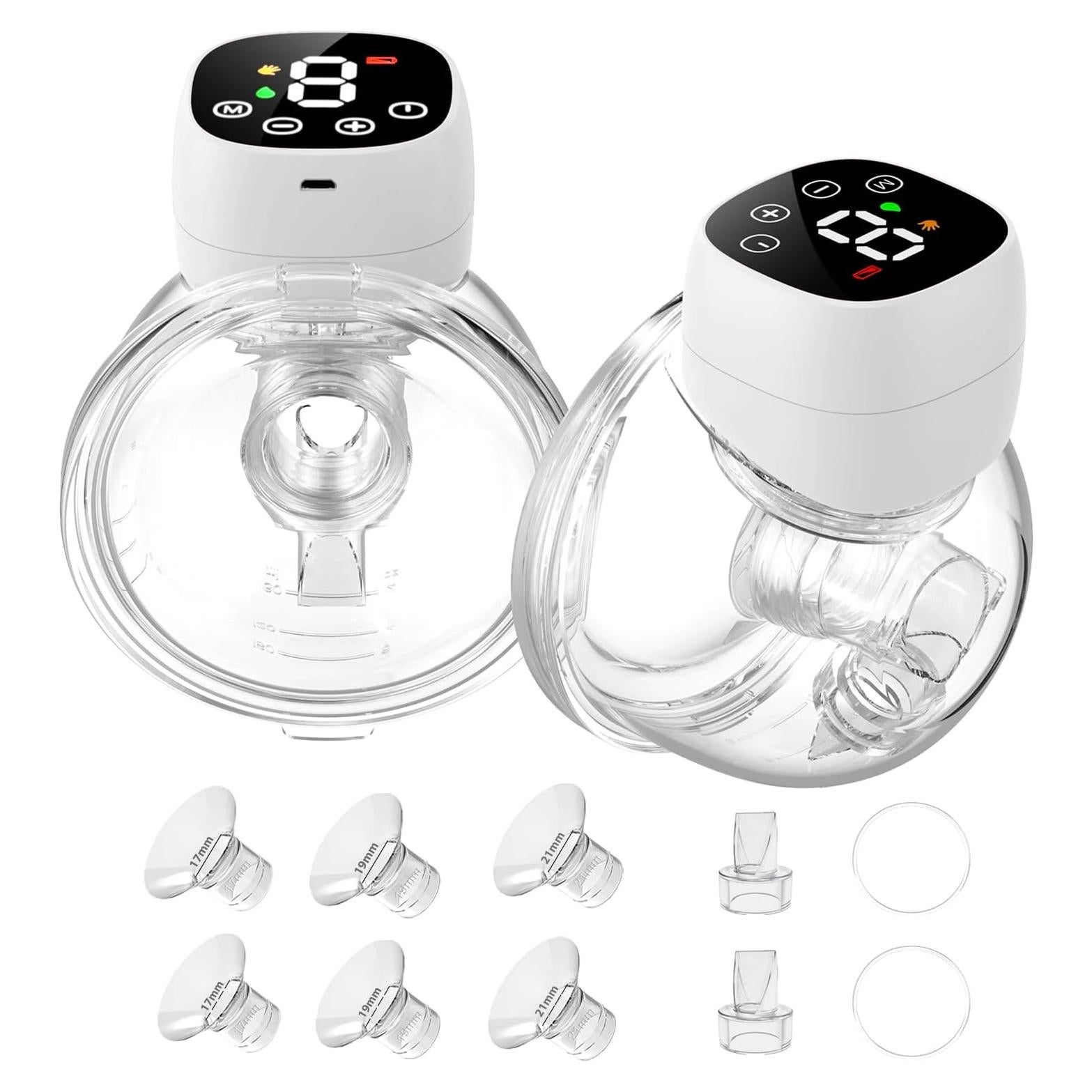 Extractor de Leche Manos Libres Nonlet QW2 180ml 3 Modos 9 Niveles