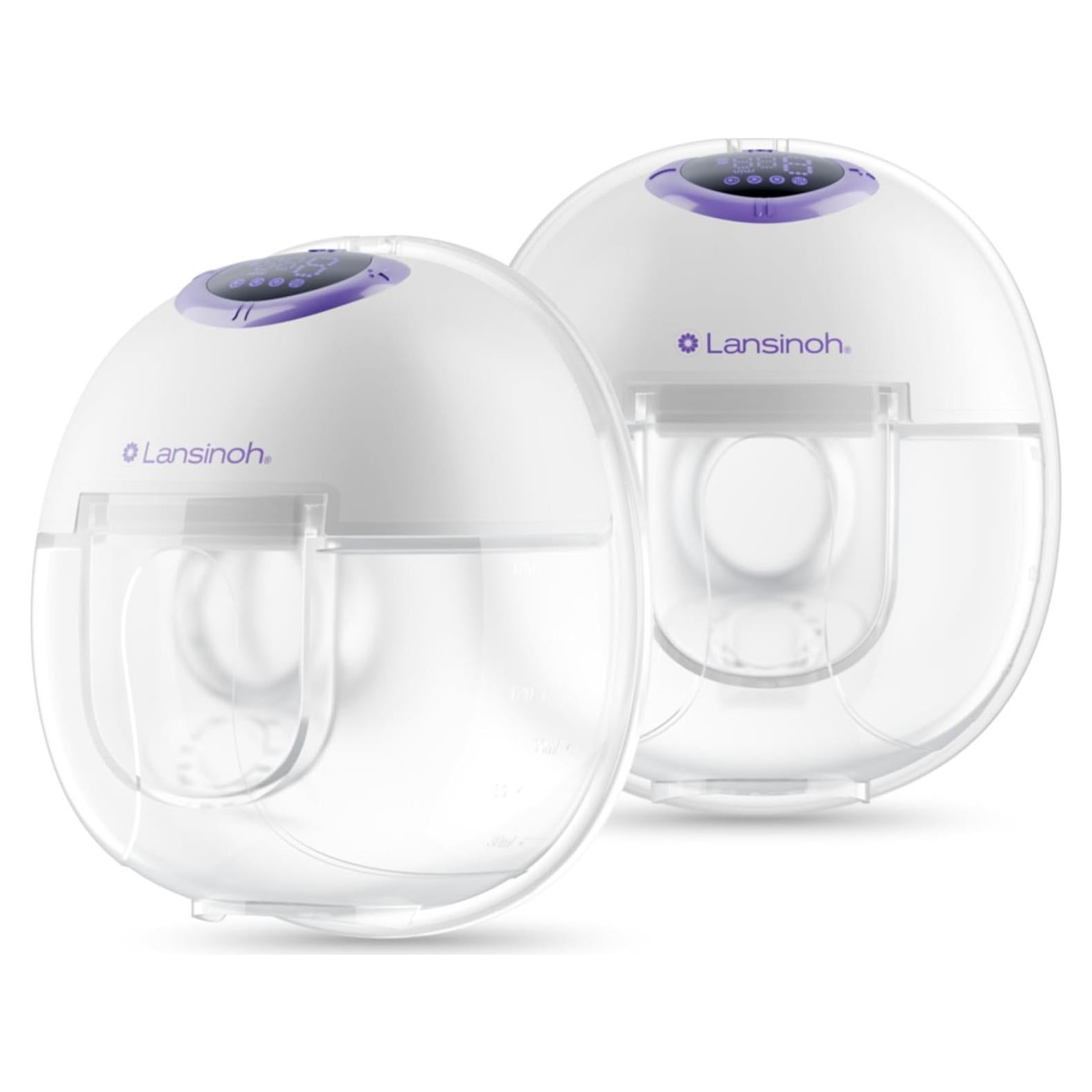 Bomba de Pecho Portátil Lansinoh Discreet Duo 4 Modos 9 Niveles