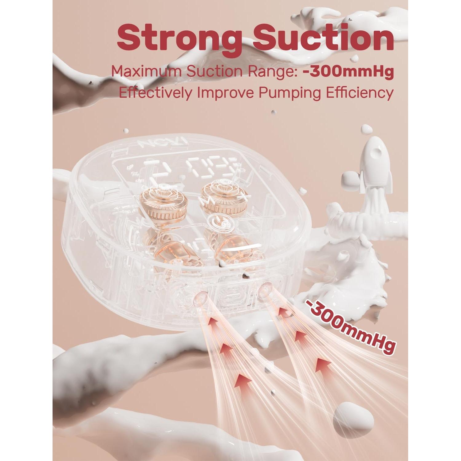 Bomba de Pecho Portátil NCVI Sin Manos 5oz Ajustable