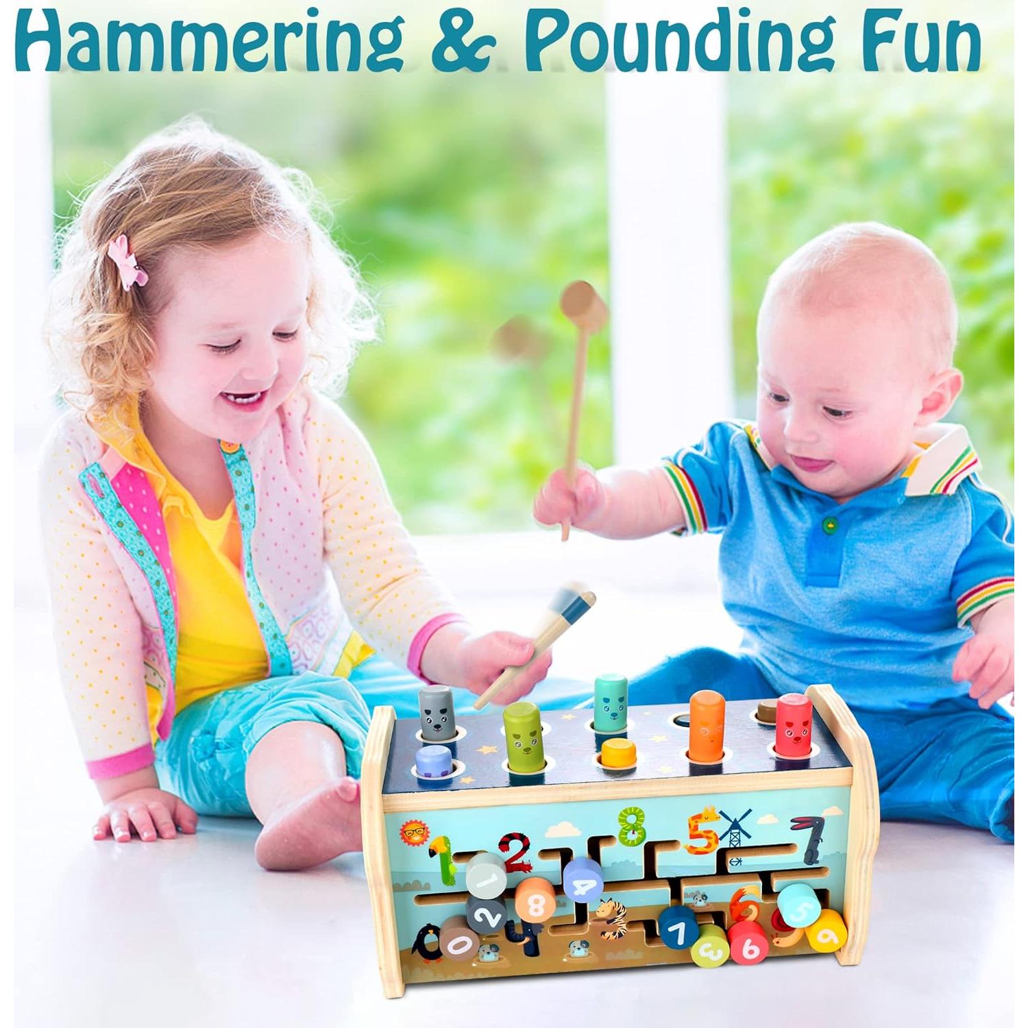 Juguete de Golpear Montessori KIDWILL 3 en 1 para Niños